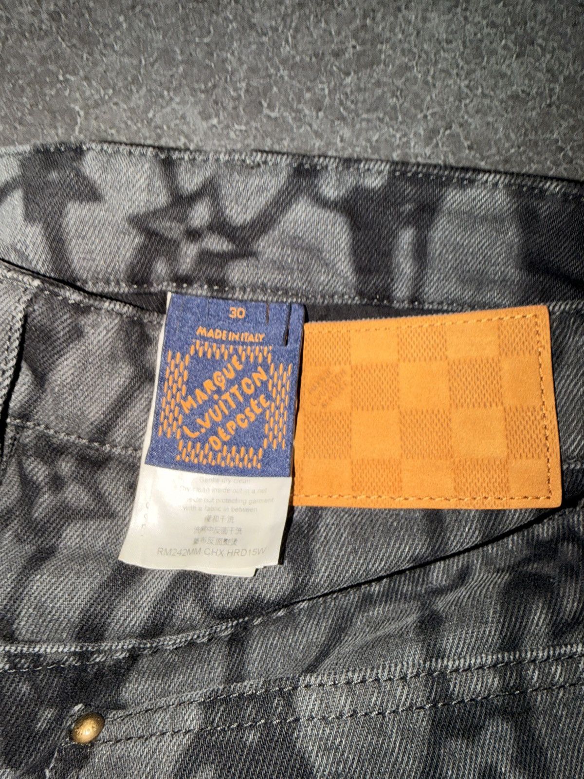 Louis Vuitton LV Monogram Fishnet Flared Denim Pants Size US 30 / EU 46 - 11 Thumbnail