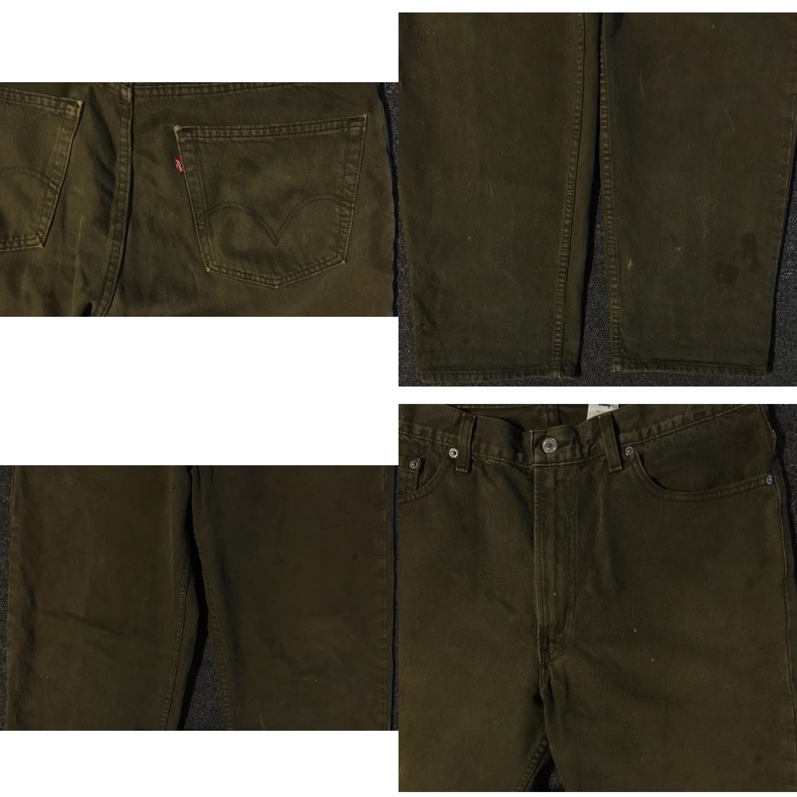 Levi's VINTAGE Levi's 550 Jeans Men 38 Green Distressed Straight 90s Grunge USA 80s Punk Skater Bands Leather Tie? Wait. Size US 38 / EU 54 - 8 Thumbnail