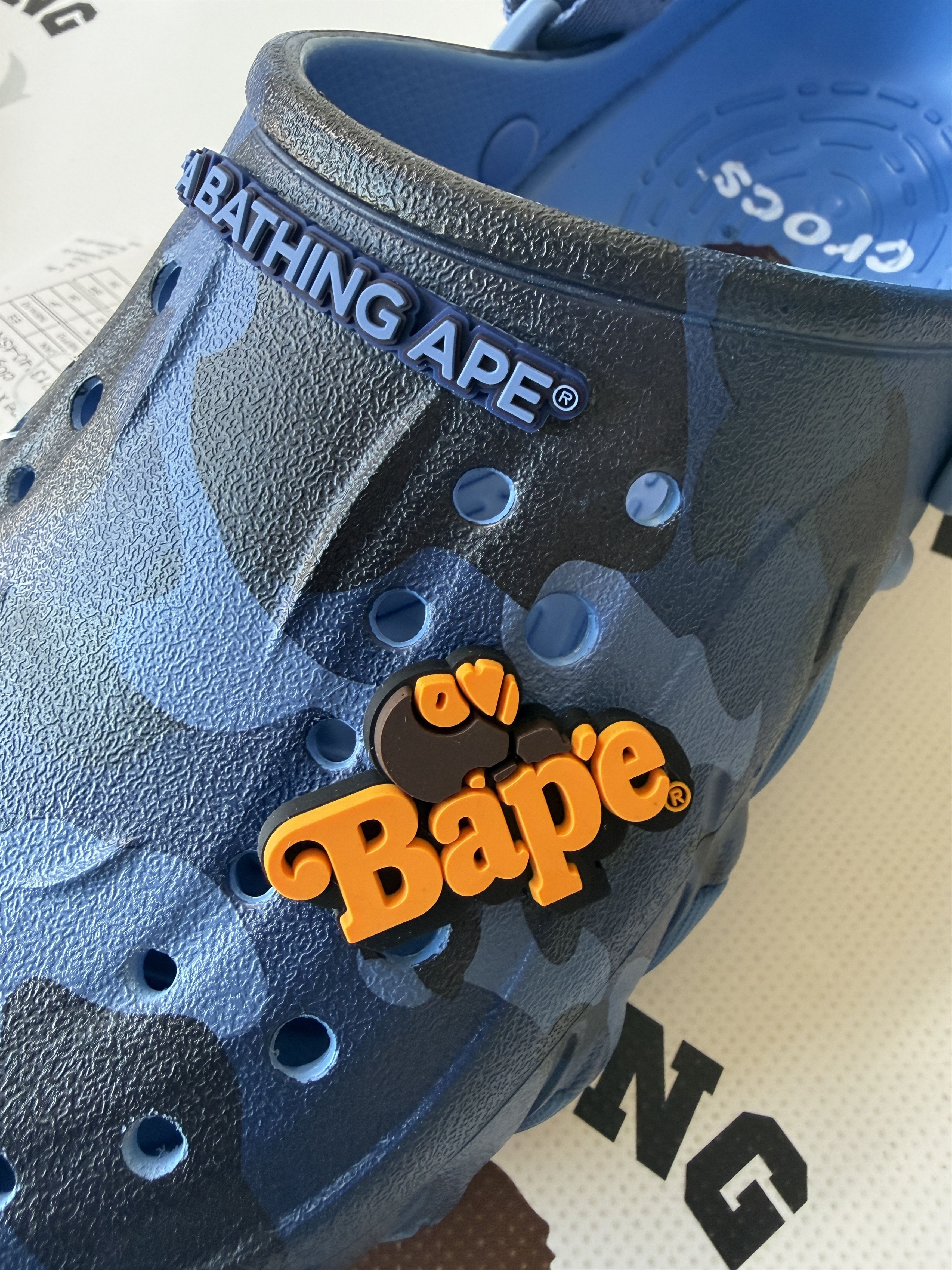Bape × Crocs BAPE X CROCS ECHO NAVY Size US 9.5 / EU 42-43 - 5 Thumbnail