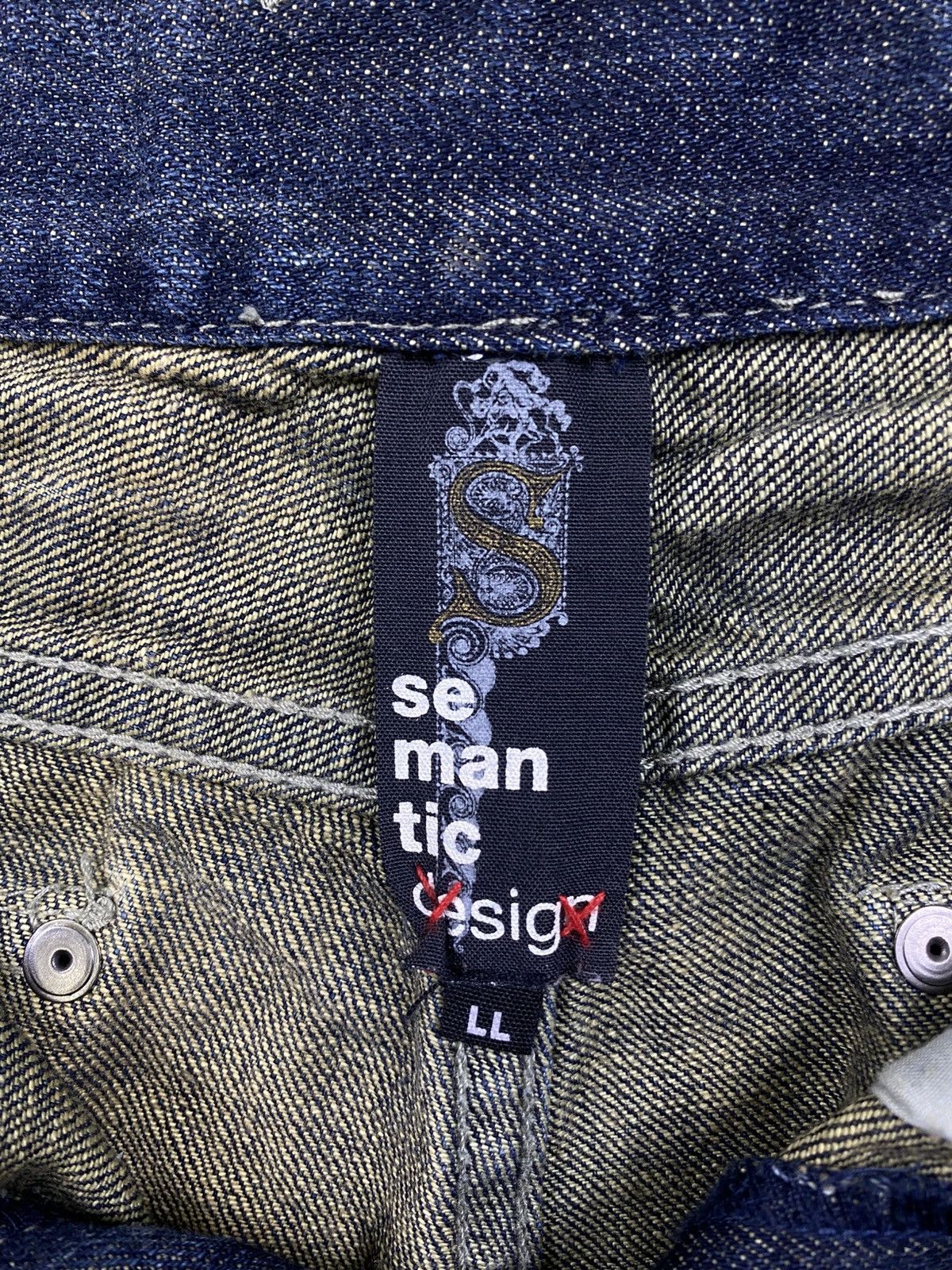 Japanese Brand × Vintage × semanticdesign Vintage Semantic Design Denim Jeans Size US 34 / EU 50 - 14 Thumbnail