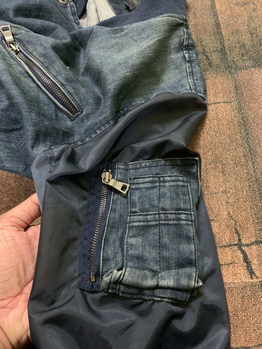 Designer × In The Attic × Le Grande Bleu (L.G.B.) in the attic military denim bomber jacket punk bikers style Size US L / EU 52-54 / 3 - 13 Thumbnail