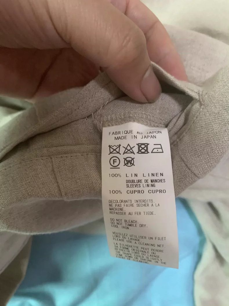 Yohji Yamamoto yohji yamamoto 17ss Runway Linen Jacket with Sleeves-2505 Size US M / EU 48-50 / 2 - 3 Thumbnail