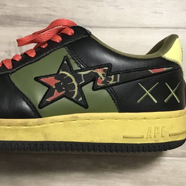 Bape × Kaws × Nigo KAWS × BAPE STA Leather Sneakers a bathing ape star NIGO Size US 8.5 / EU 41-42 - 6 Thumbnail