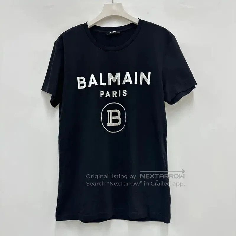 Balmain Balmain Black Cotton Short Sleeve T-Shirt . Size US S / EU 44-46 / 1 - 3 Thumbnail