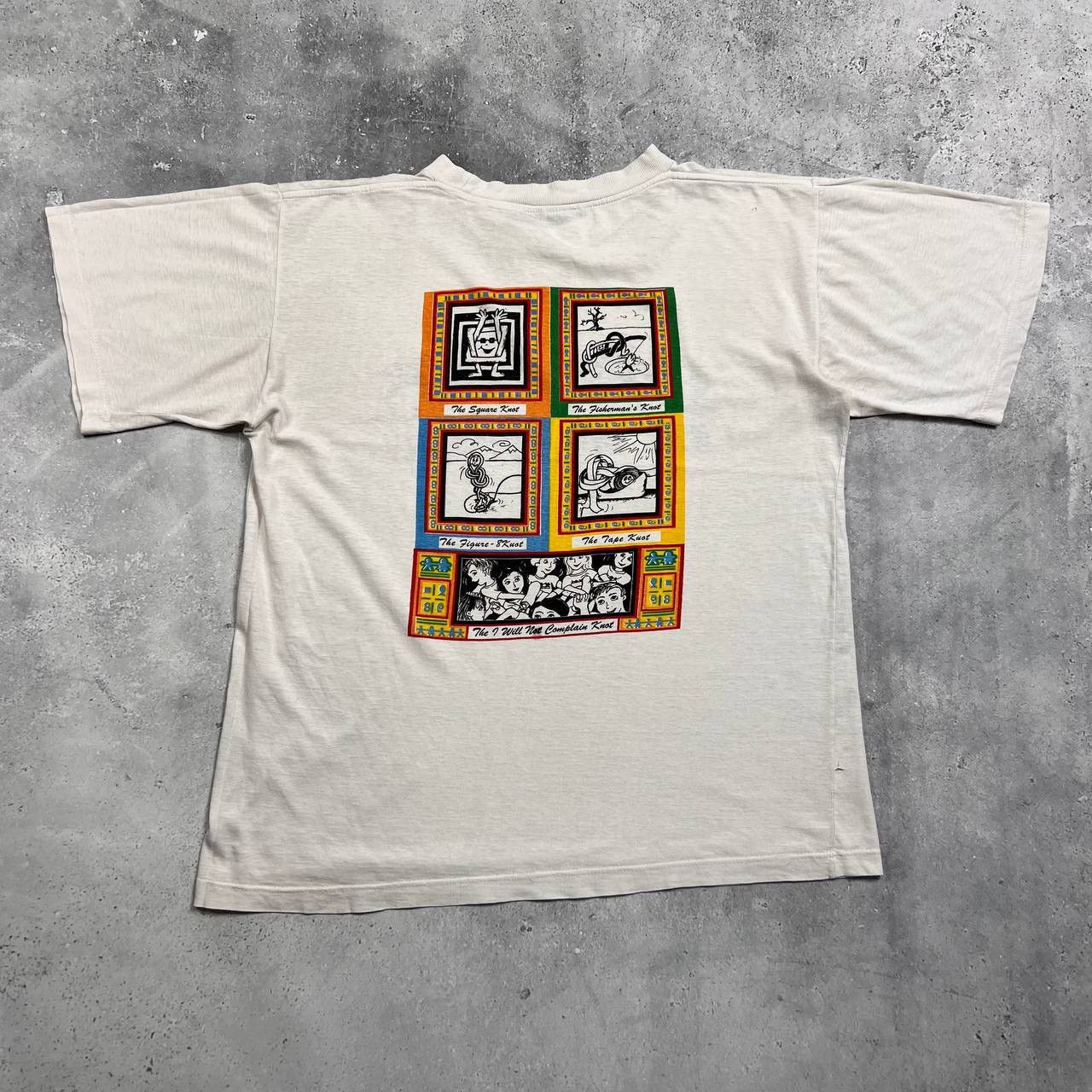 Vintage Vintage 90s Art I Will Not Complain Knot Boxy Fit T Shirt Size US L / EU 52-54 / 3 - 2 Thumbnail