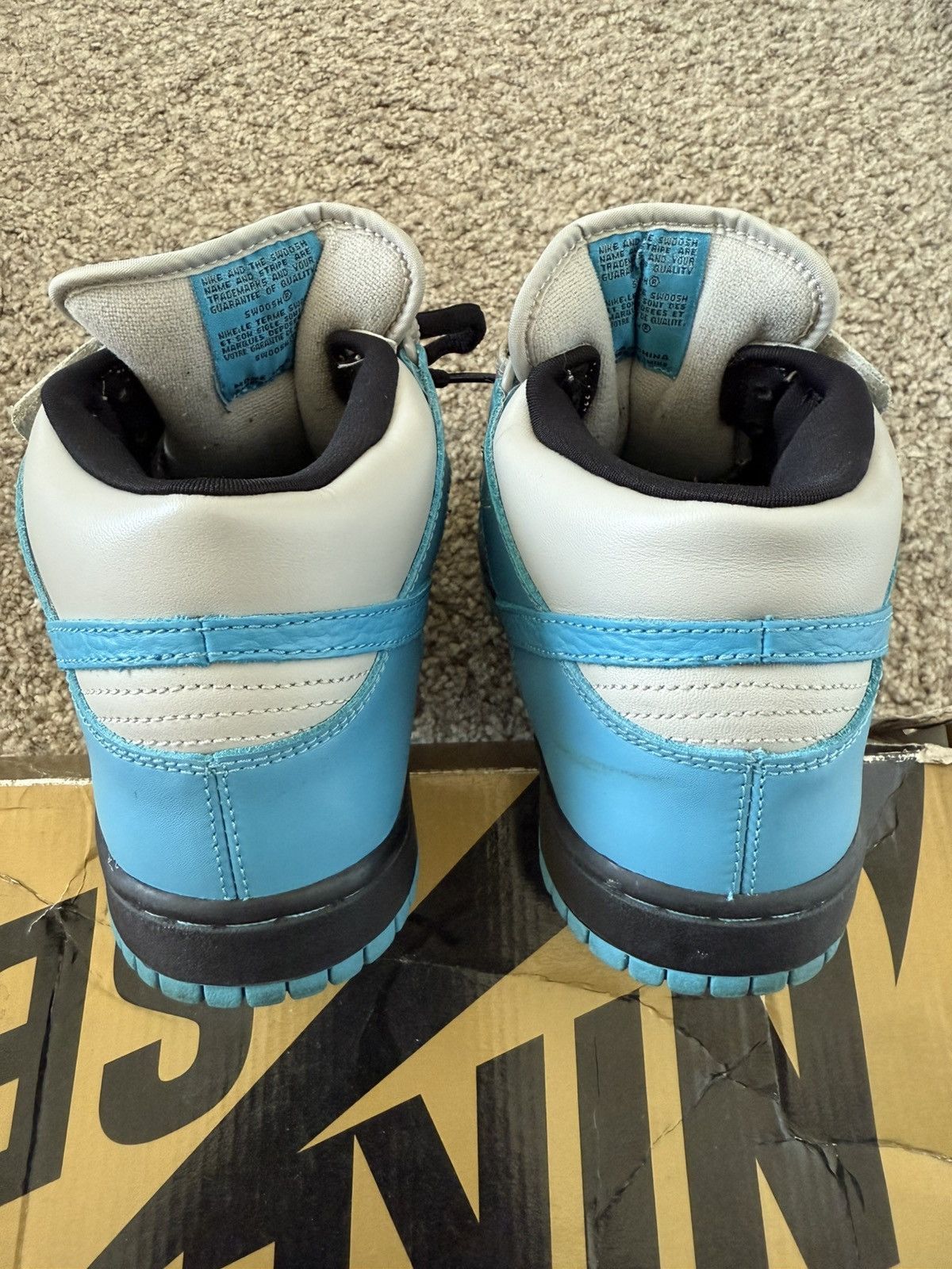 Nike Dunk Mid Pro SB Black | Aqua Fuel Blue Size US 8 / EU 41 - 3 Thumbnail
