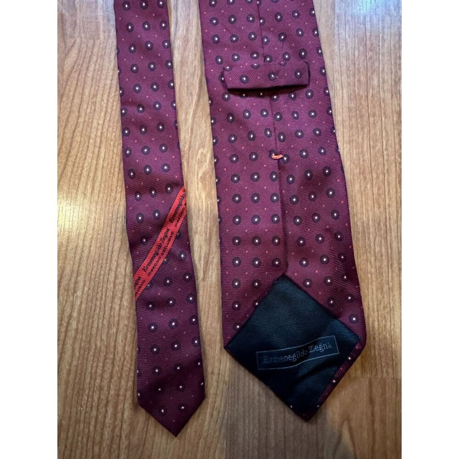 Ermenegildo Zegna Italy Ermenegildo Zegna disegno esclusivo Bullseye Tie Size ONE SIZE - 2 Thumbnail