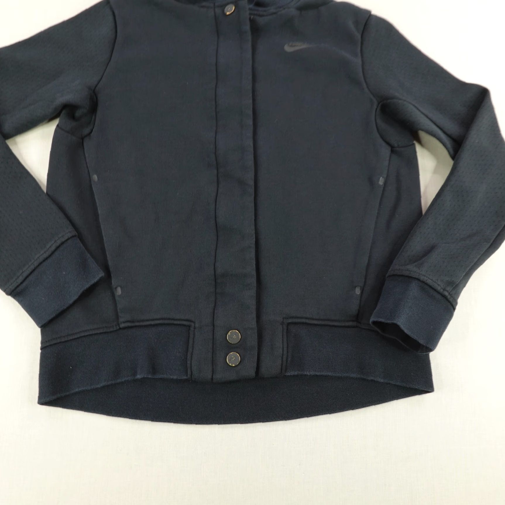 Nike VINTAGE Nike Destroyer Jacket Womens XS Black Tech Fleece Bomber Coat Zip Up Sweatshirt Size XS / US 0-2 / IT 36-38 - 3 Thumbnail