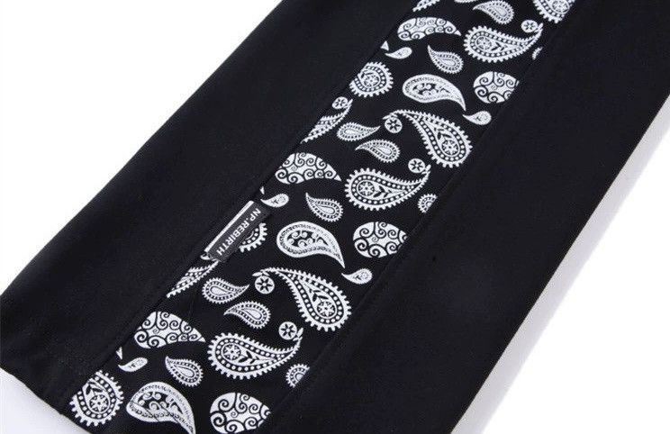 Avant garde retro side paisley pants sweatpants jogger