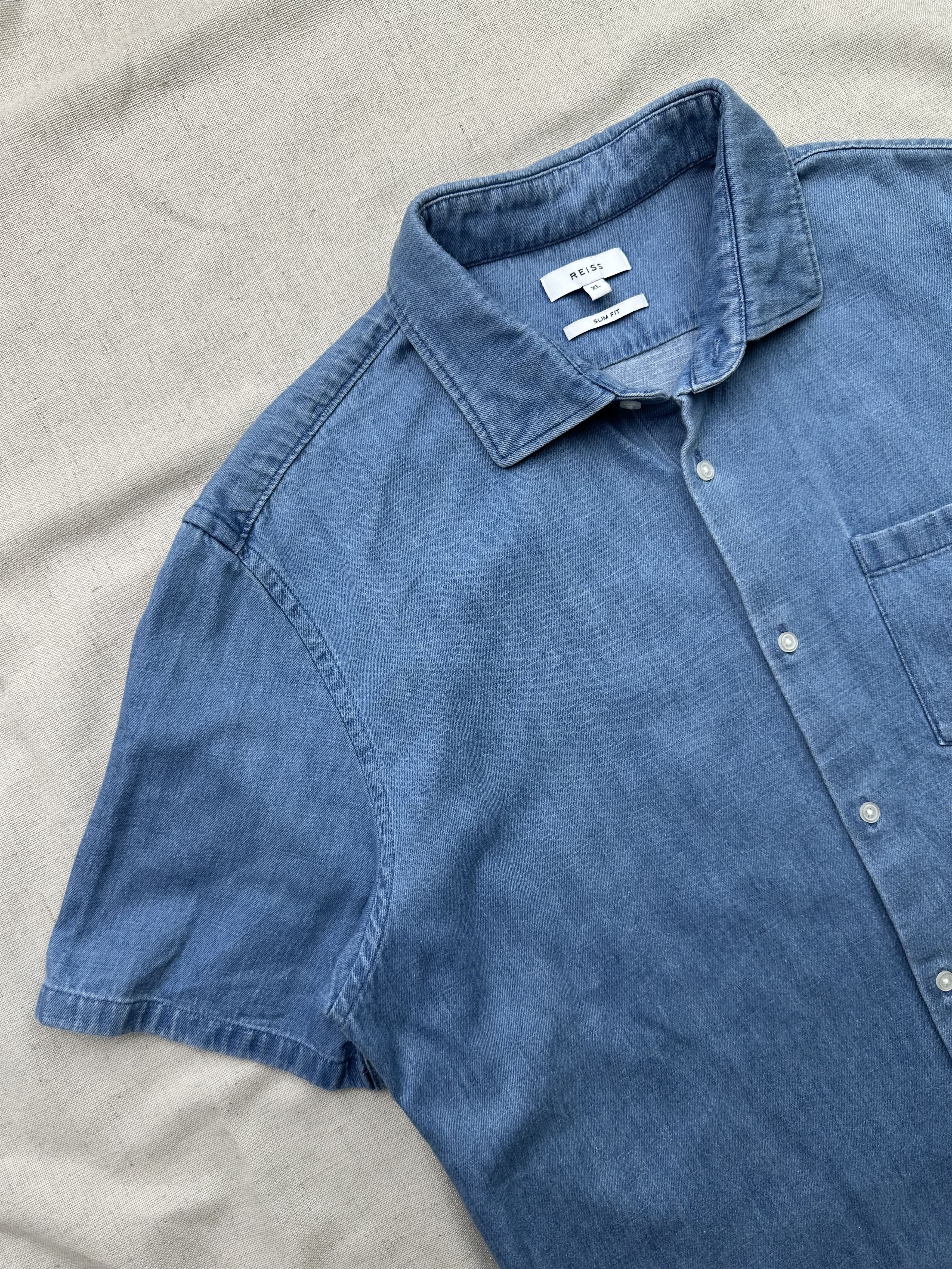 Reiss Reiss Shirt Short Sleeve Size US XL / EU 56 / 4 - 3 Thumbnail