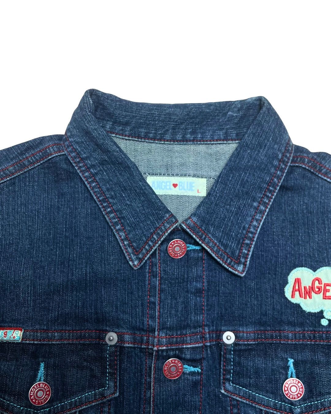 Angel Blue Angel Blue Stripe Hem Denim Jacket Size M / US 6-8 / IT 42-44 - 7 Thumbnail