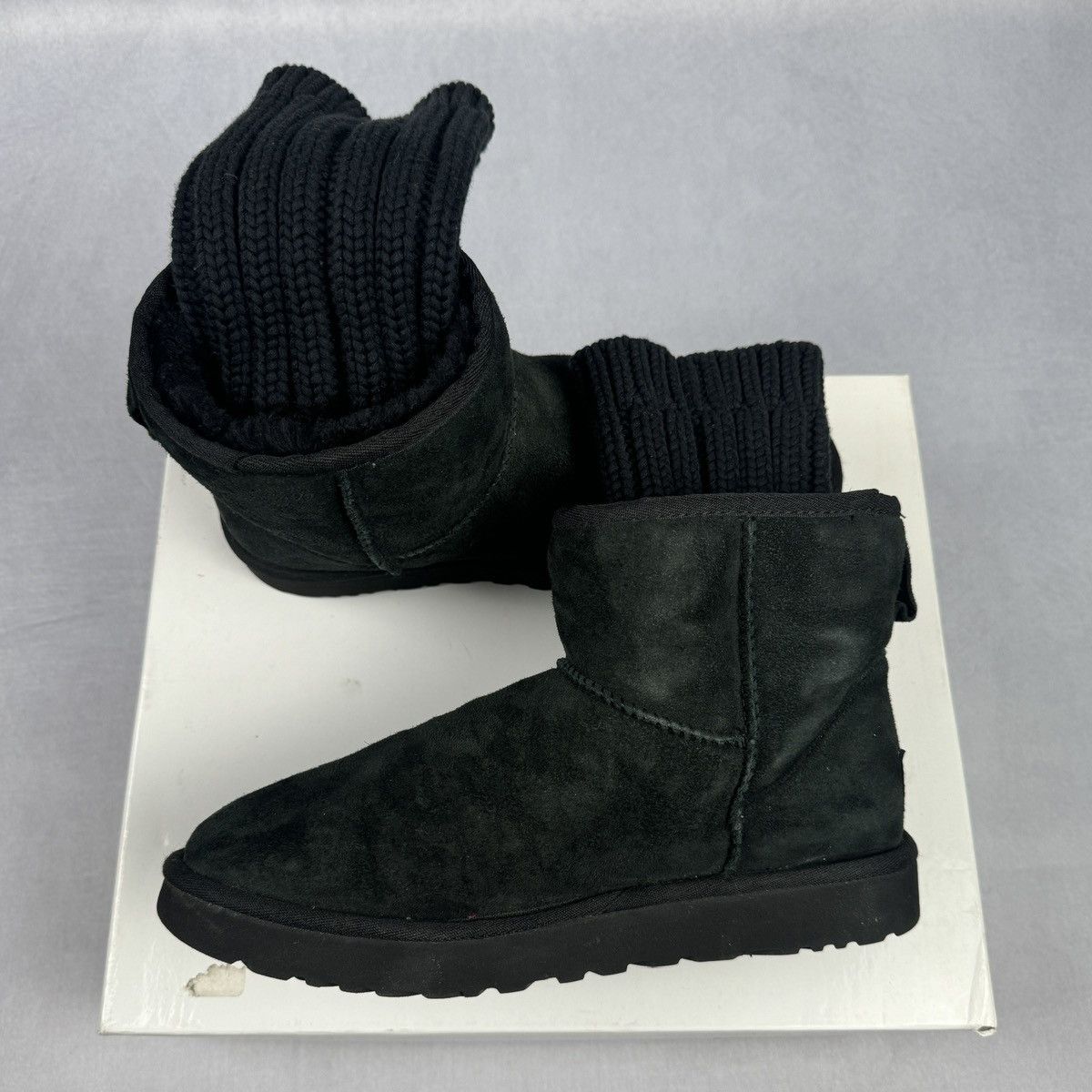 Sacai × Ugg FW18 Knit Classic Short Boots Size US 9 / IT 39 - 2 Thumbnail