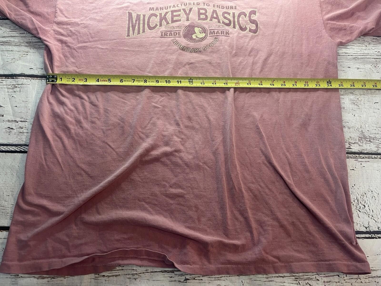 Disney Vintage Mickey Disney Women’s 2XL Pink USA Distress Size US XXL / EU 58 / 5 - 8 Thumbnail