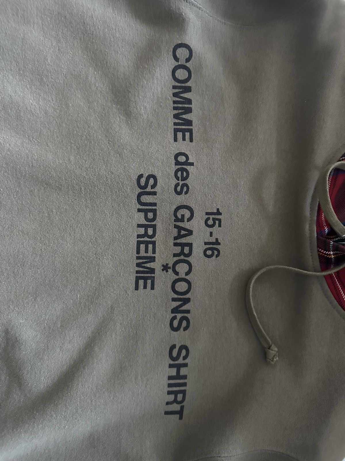 Comme des Garcons SHIRT × Supreme Supreme x CDG FW15 Olive hoodie Size US S / EU 44-46 / 1 - 2 Thumbnail