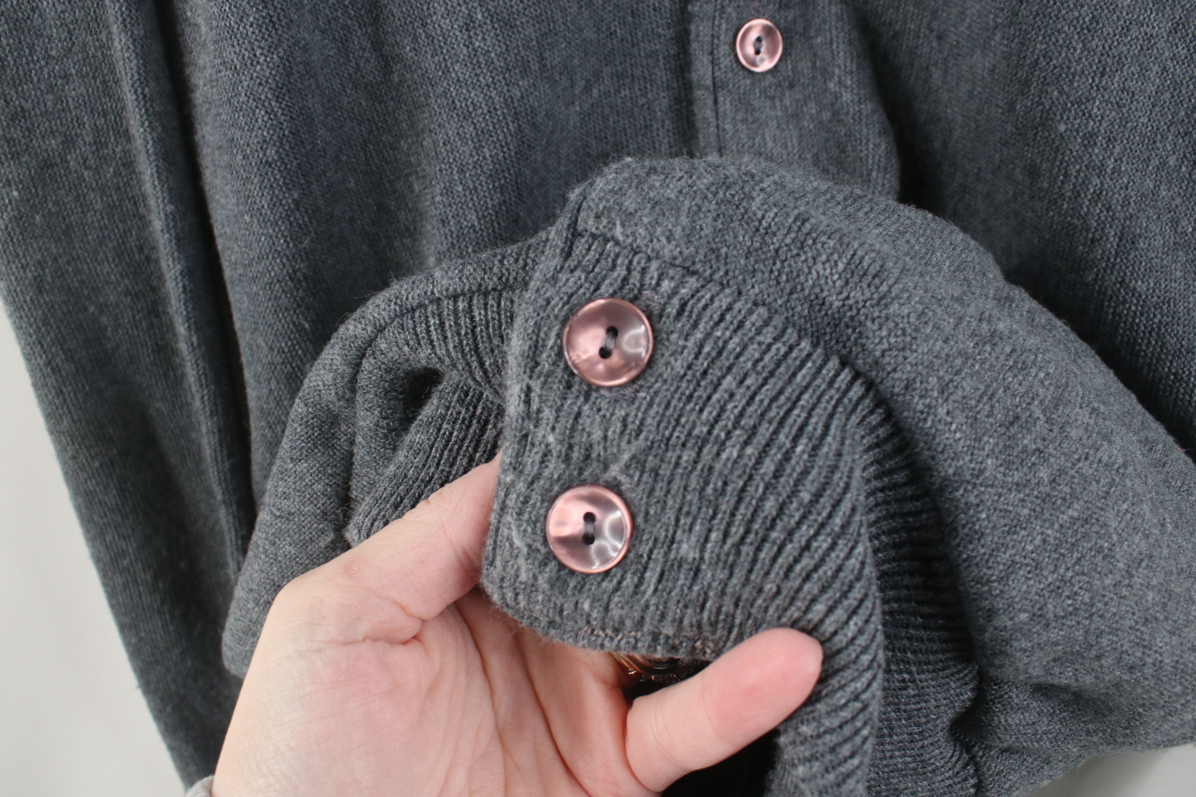 Vintage Vintage 70s Streetwear Kurt Cobain Cardigan Sweater Gray USA Size US XL / EU 56 / 4 - 4 Thumbnail