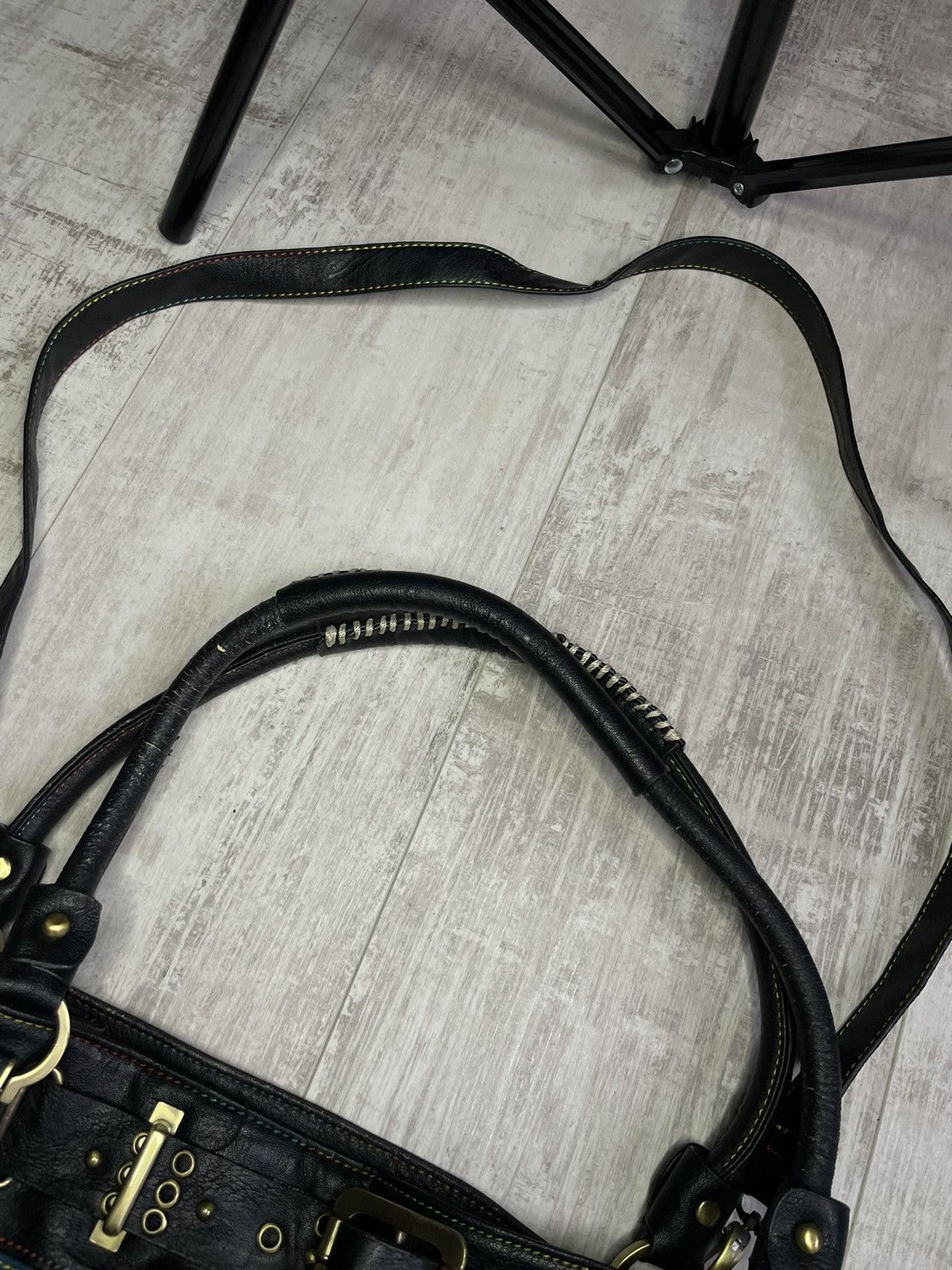 Dolce & Gabbana Vintage 00’s Dolce & Gabbana Y2K Striped Leather Bag RARE Size ONE SIZE - 6 Thumbnail