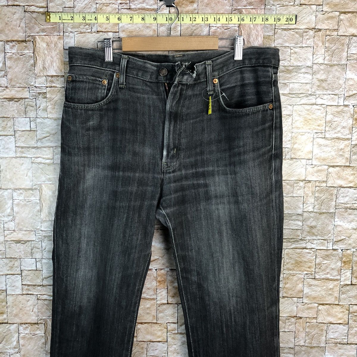 Edwin Edwin Black Denim vintage ripped distressed Pants #7598 Size US 34 / EU 50 - 2 Thumbnail