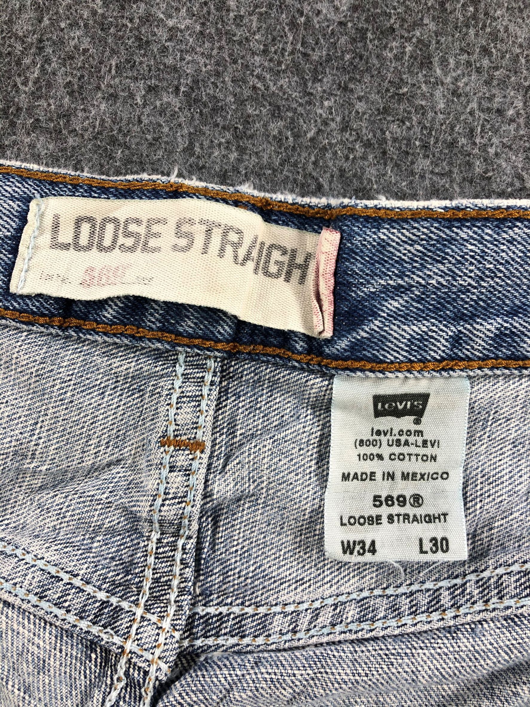 Levi's Vintage Levis 569 Jeans-JM651 Size US 35 - 10 Thumbnail