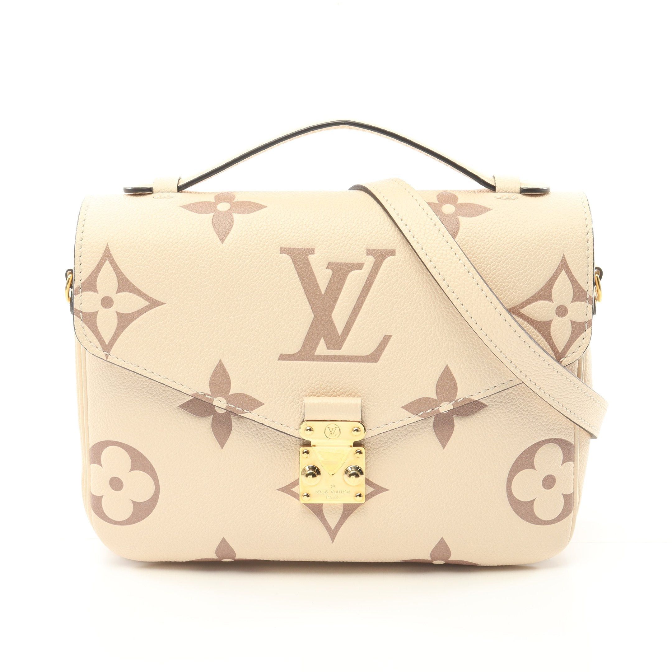 Louis Vuitton Louis Vuitton Pochette Metis Mm Monogram Empreinte Claim Handbag Leather Beige Size ONE SIZE - 1 Thumbnail