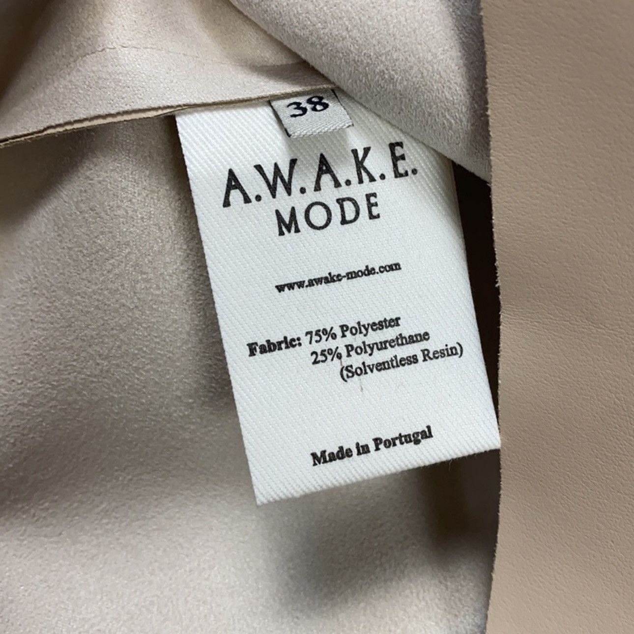 A.W.A.K.E. MODE Faux Leather Tank in Nude Size S / US 4 / IT 40 - 11 Thumbnail