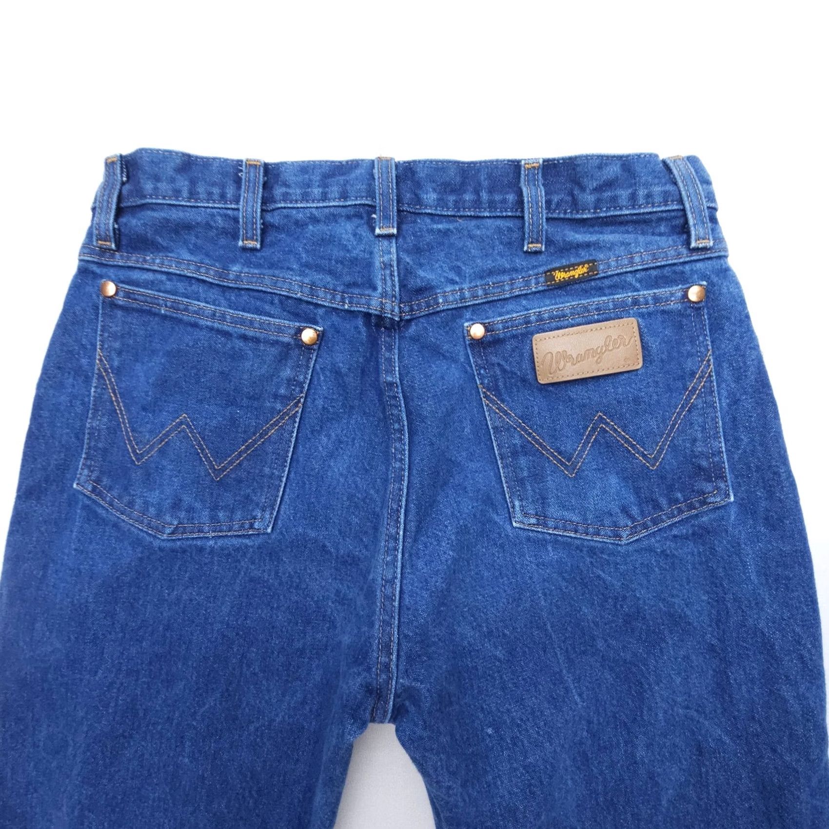 Wrangler Wrangler Cowboy Cut 13MWZ Jeans Mens 34 x 30 Dark Wash Blue Cotton Regular Straight 5-Pocket USA Cowboy Mens Size US 34 / EU 50 - 8 Thumbnail