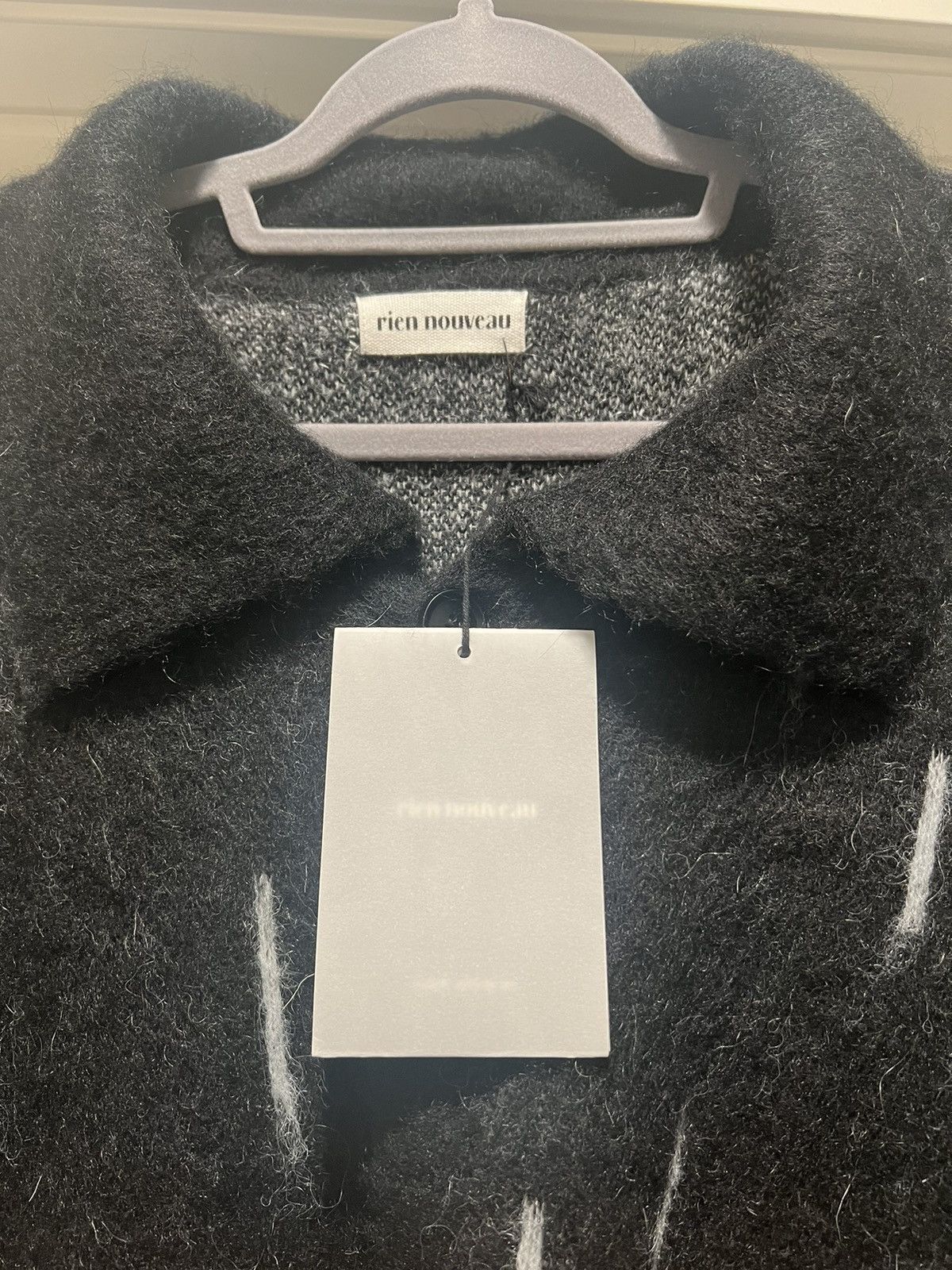 Designer × Vintage Rien Nouveau Mohair Cardigan Size US L / EU 52-54 / 3 - 4 Thumbnail