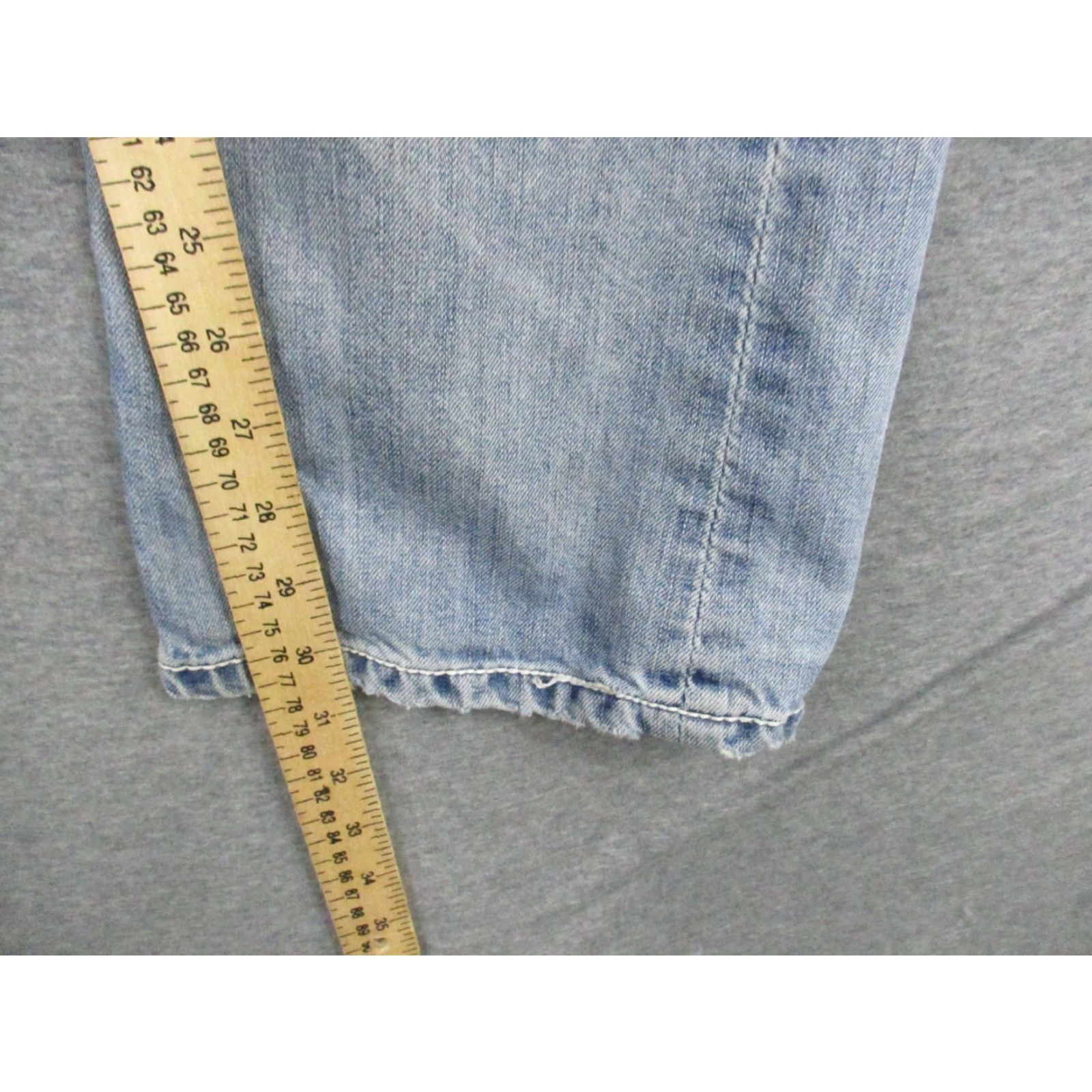 BKE BKE Buckle Carter Jeans 31R Men Distressed Blue Whiskering Worn Jeans Size US 31 - 5 Thumbnail