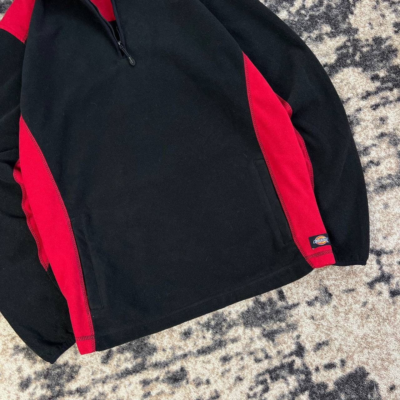 Dickies Dickies Vintage Y2K Tab Logo 1/4 Zip Up Fleece Sweatshirt Size US XL / EU 56 / 4 - 3 Thumbnail