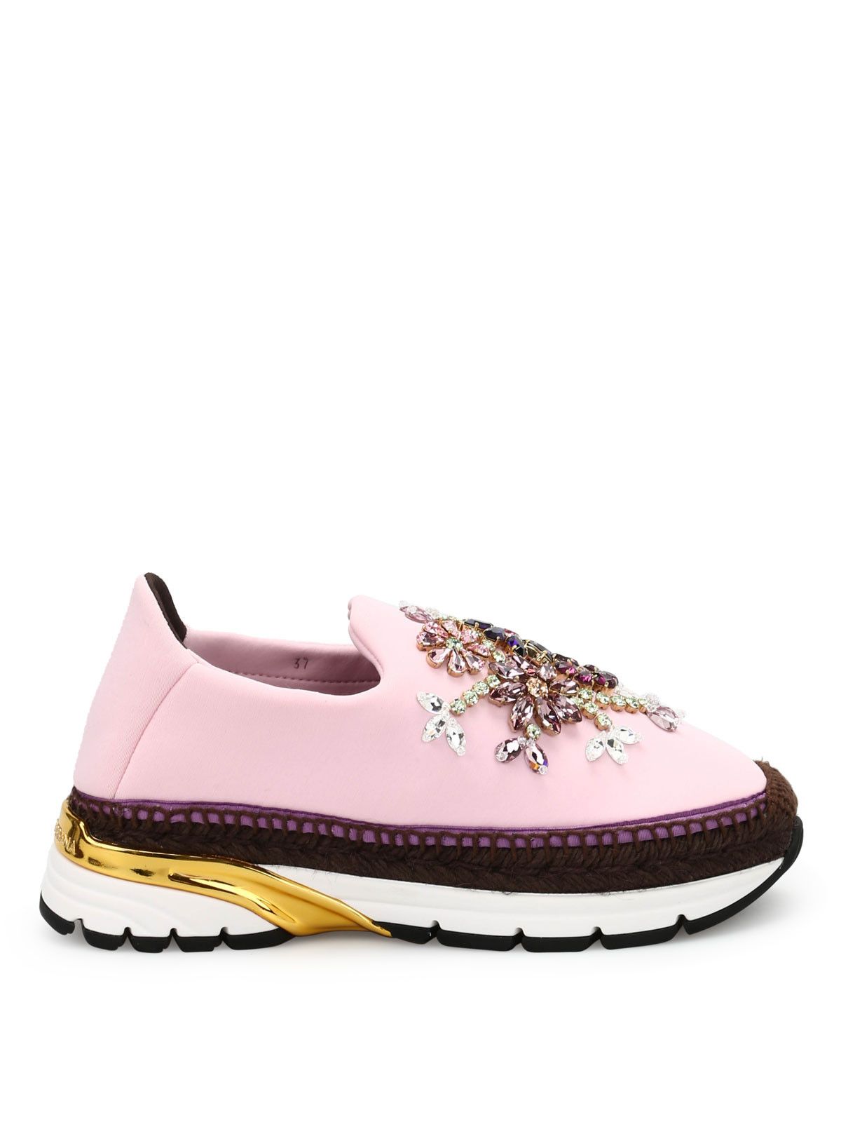 Dolce & Gabbana o1y0925 Floral-Print Espadrilles in Multicolor Size US 5.5 / IT 35.5 - 1 Thumbnail