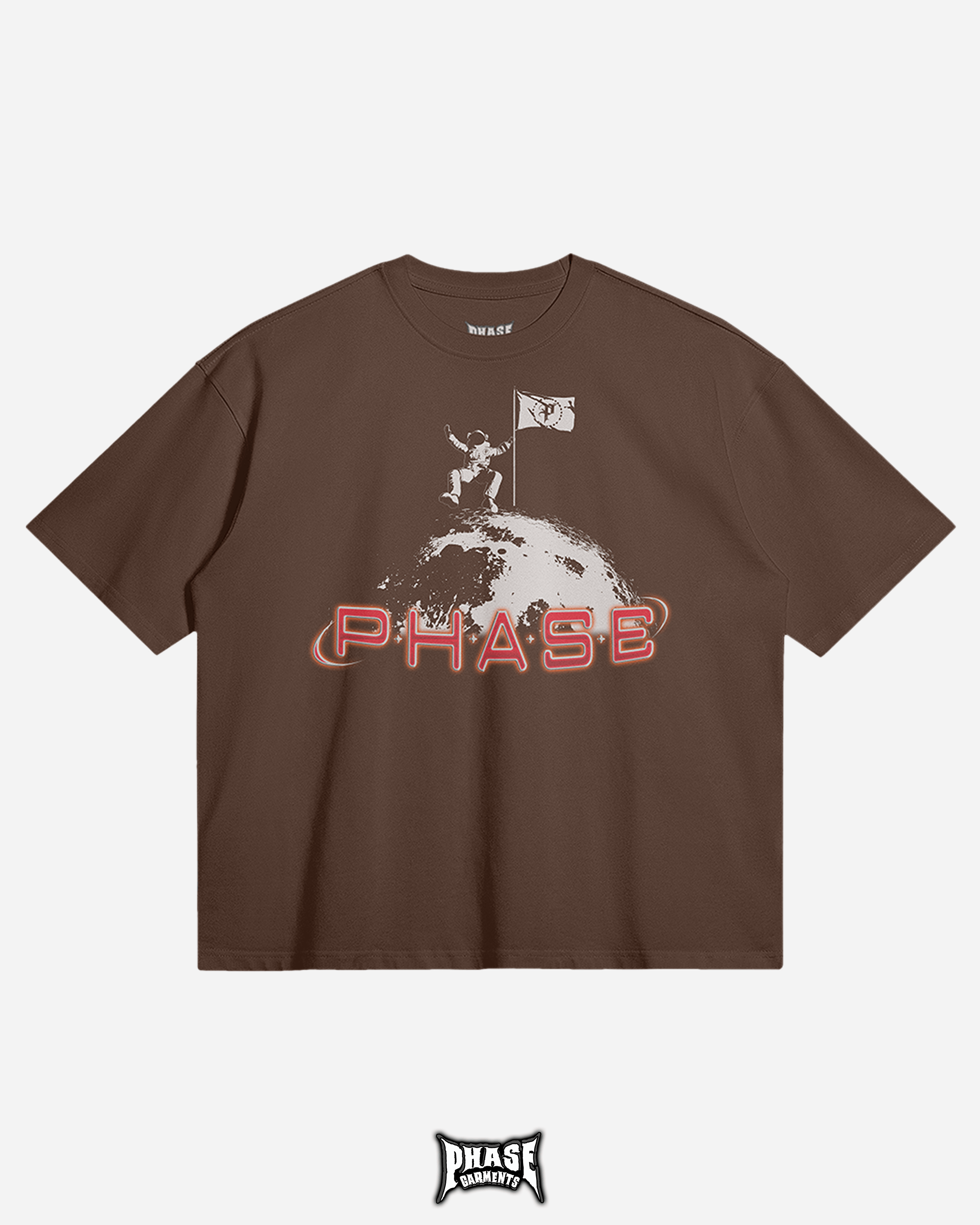 PHASE Garments TO THE MOON (Mocha) T-Shirt Size Medium Size US M / EU 48-50 / 2 - 1 Thumbnail