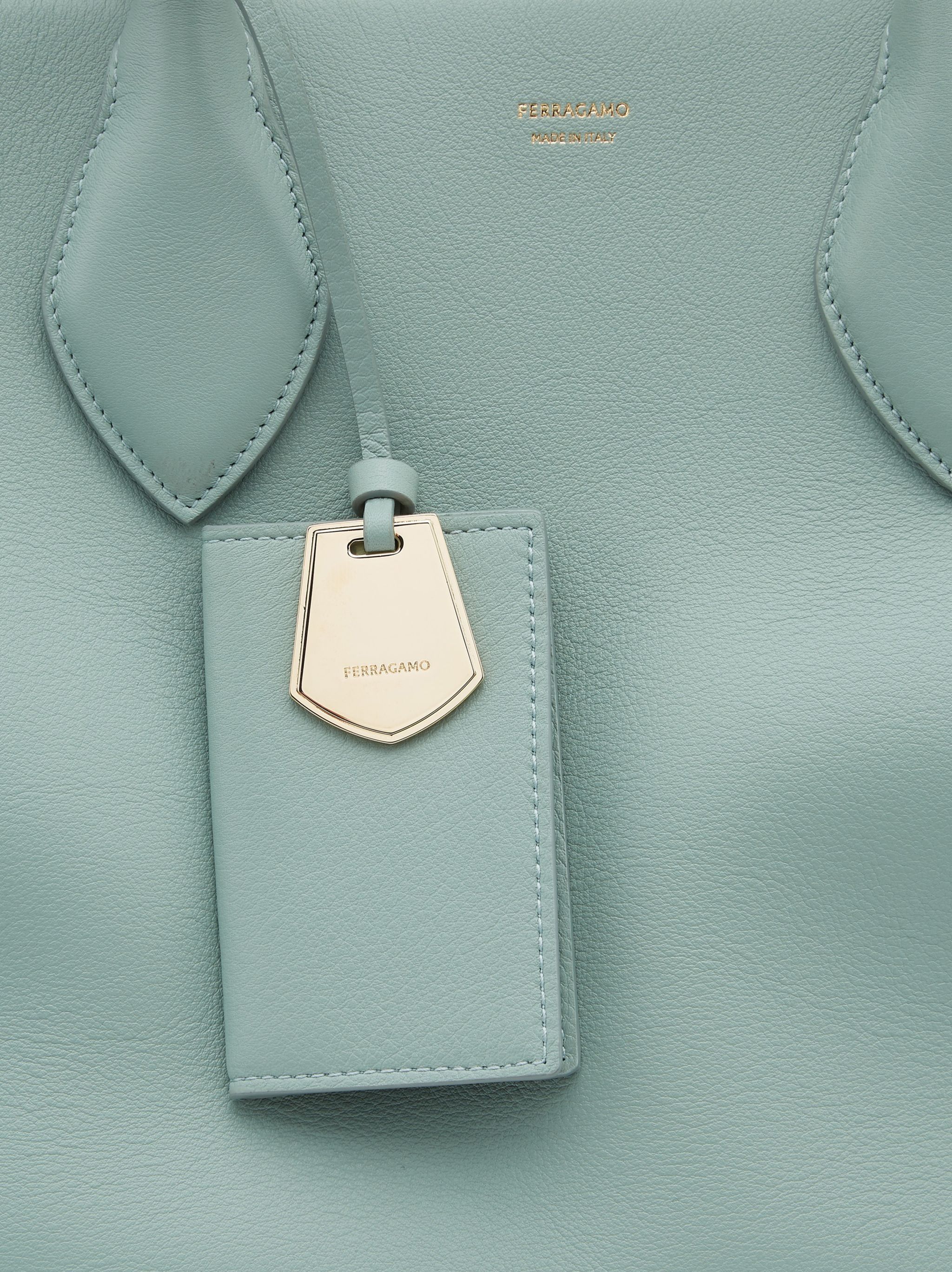 Salvatore Ferragamo o1s1rm0924 Size: OS / Tote Bag in Sage Green Size ONE SIZE - 7 Thumbnail