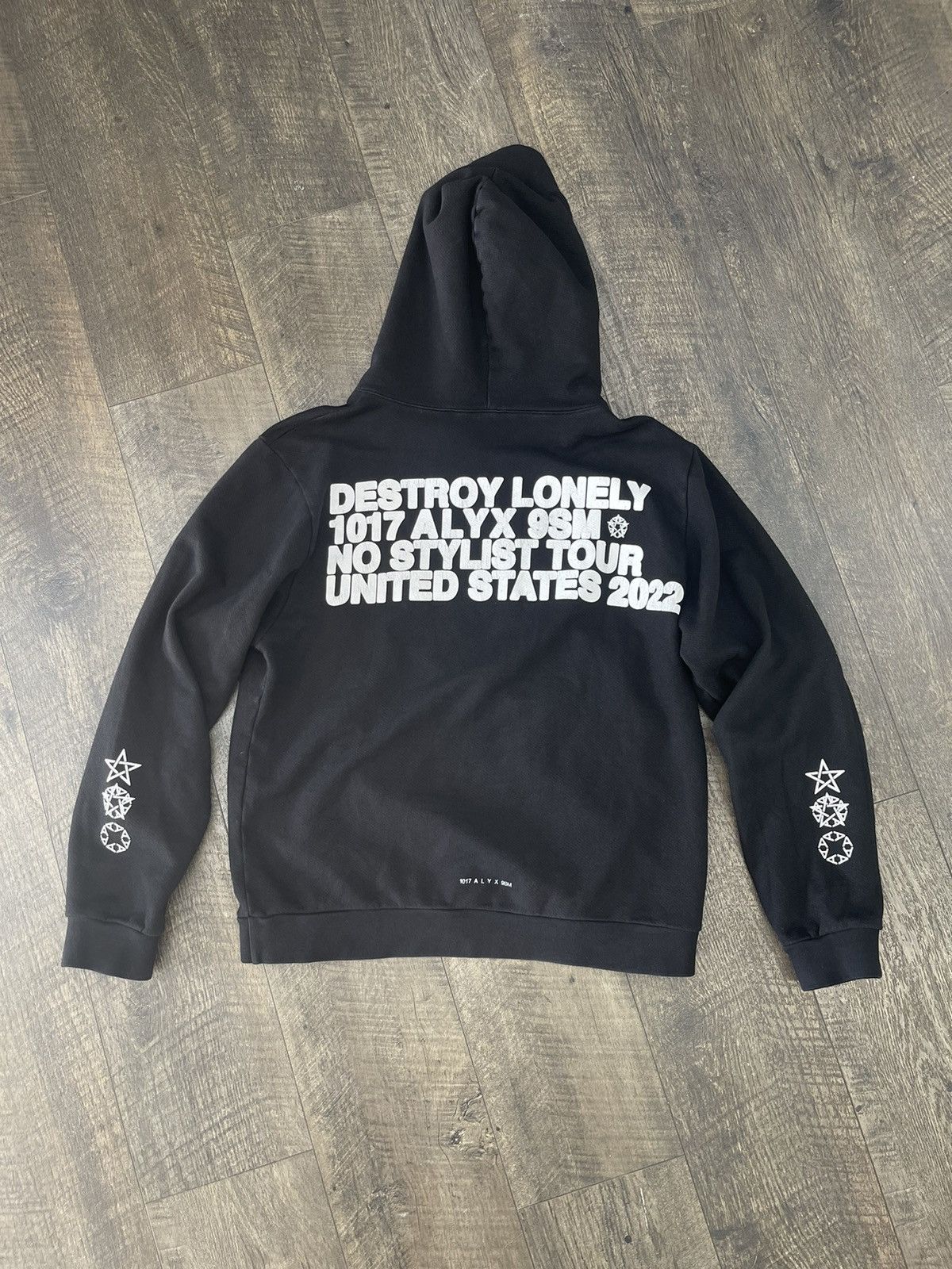 Alyx No Stylist Tour 2022 Hoodie (L) Black | Grailed