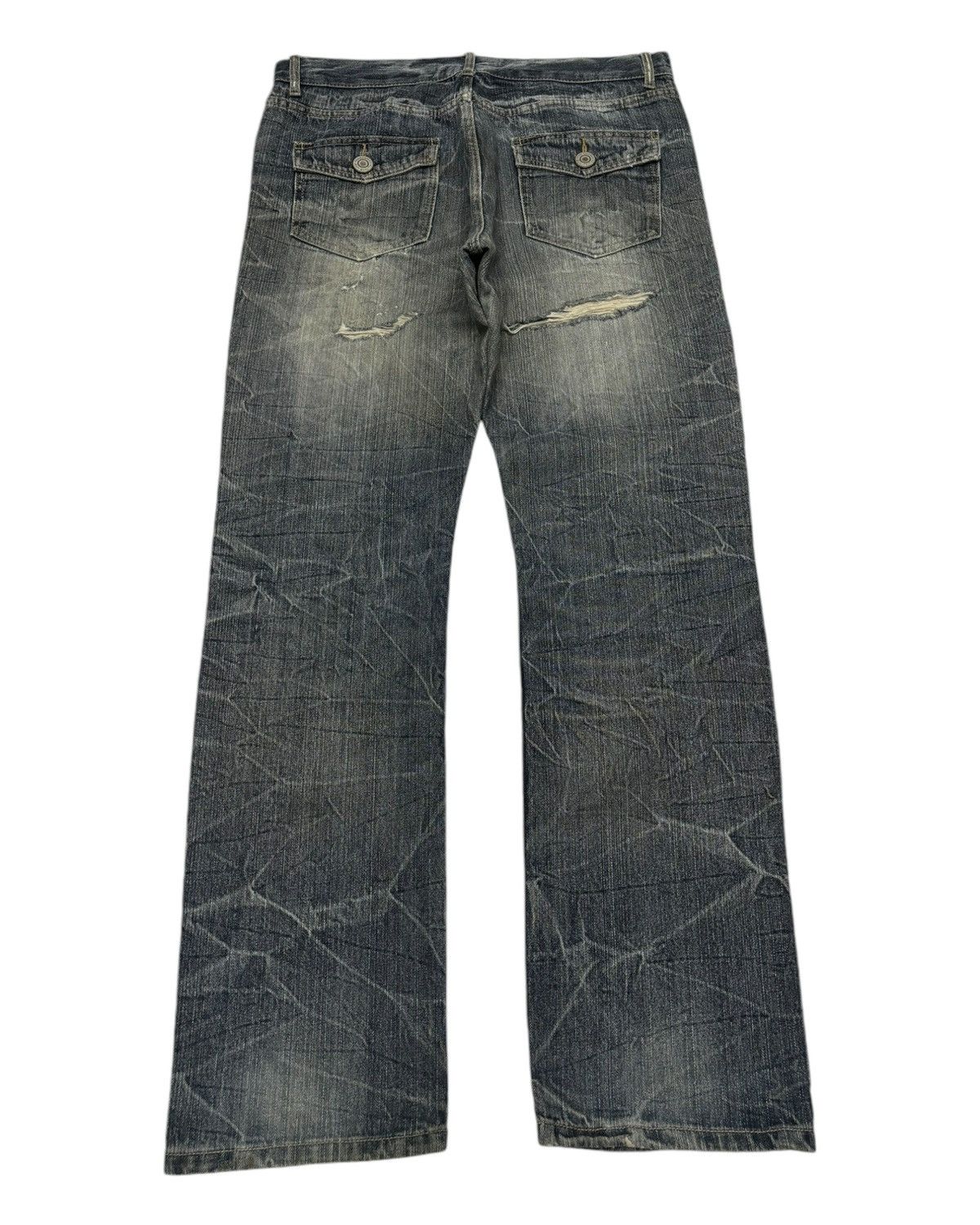 Hysteric Glamour Vintage Japanese Brand CLAWMARK Punk Denim Style Jeans Size US 35 - 2 Thumbnail