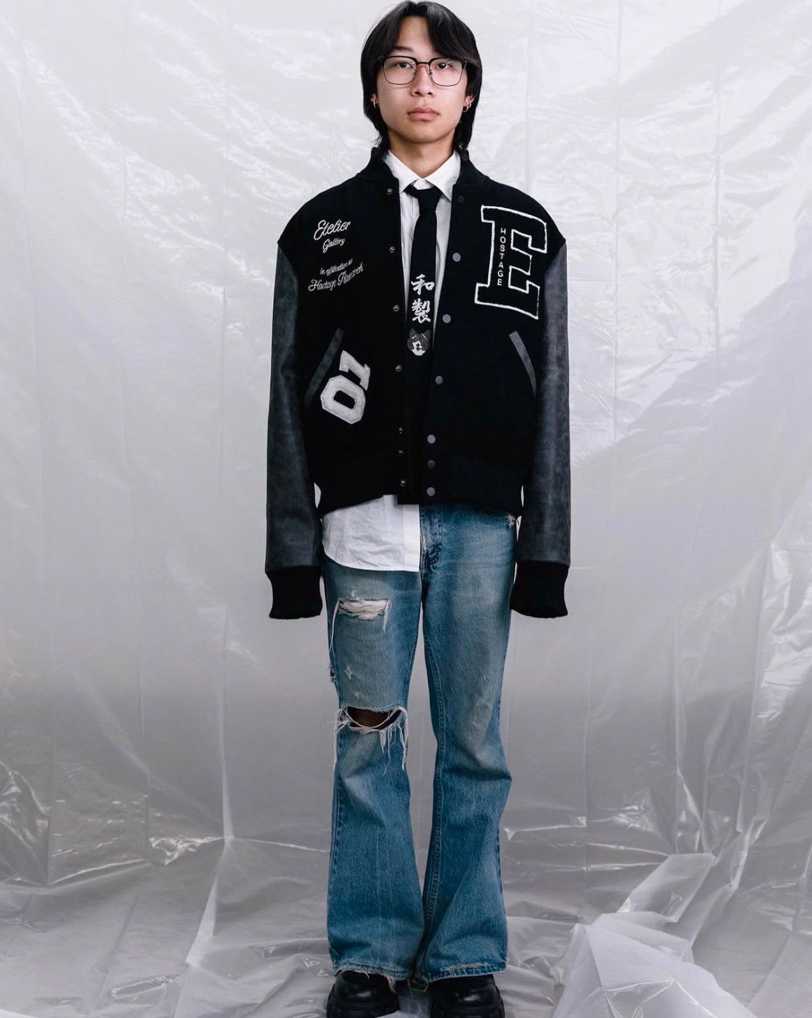 Etelier Gallery Etelier Gallery x Hostage Leather Varsity Size US XL / EU 56 / 4 - 2 Thumbnail