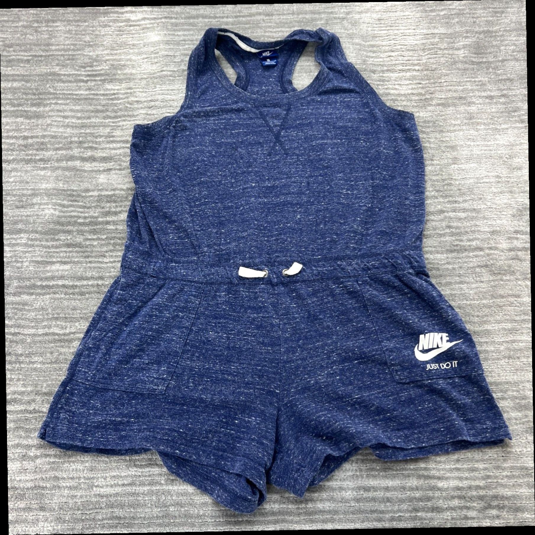 Nike Extra Large Blue Active Shorts Women s Gym Jumpsuit Romper for Fitness Enthusiasts Grailed