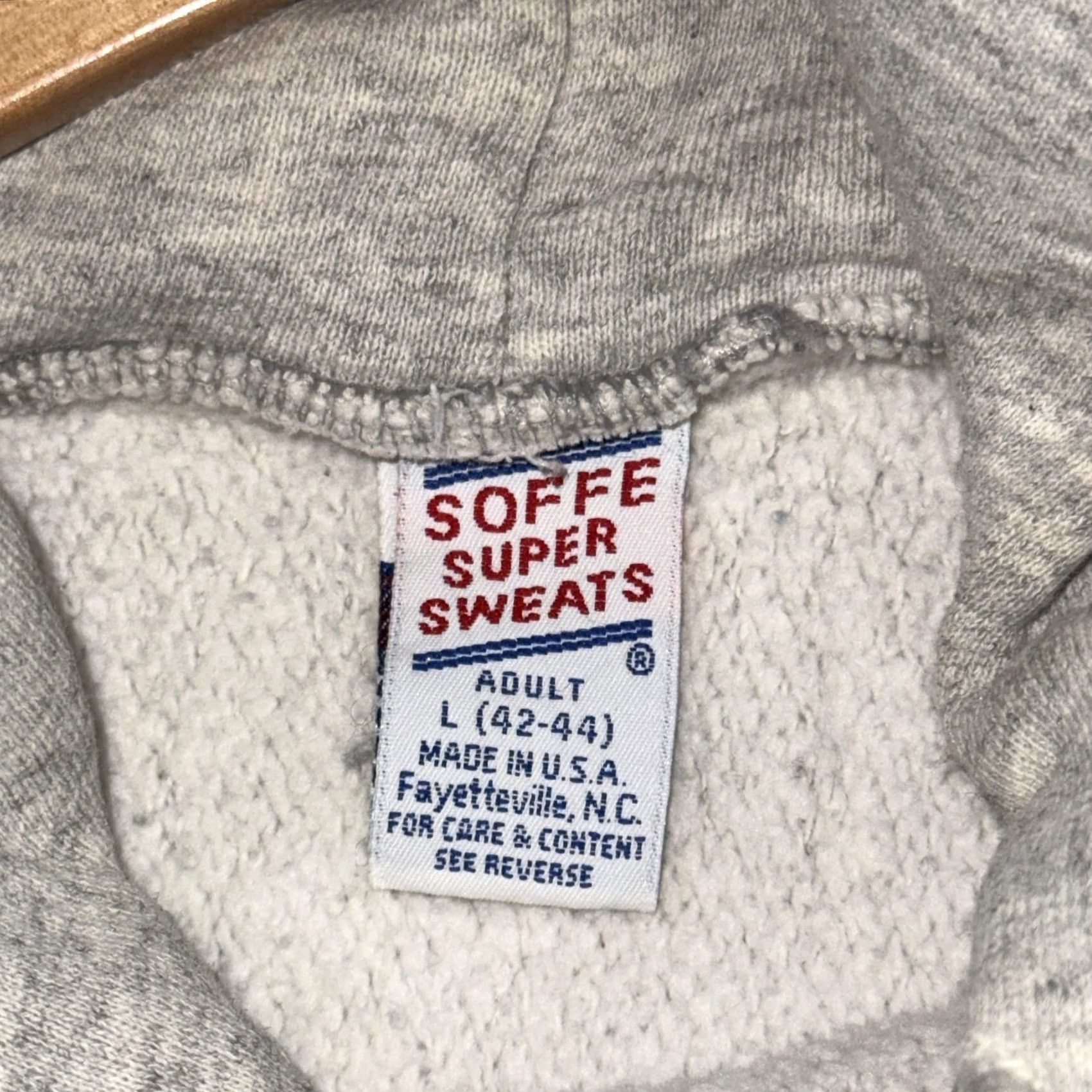 Soffe Vintage Chico State University Seal Pullover Hoodie Soffe Mens L Gray Fleece Crew Neck Kangaroo Pocket University 90s College Sweatshirt Size US L / EU 52-54 / 3 - 3 Thumbnail