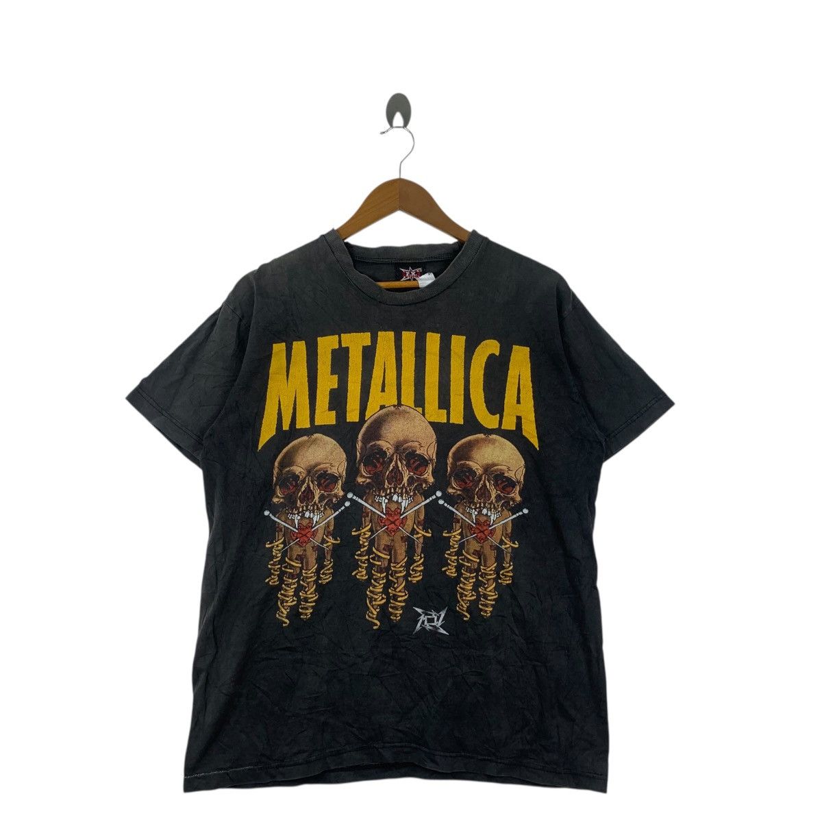 Band Tees Vintage METALLICA PUSHEAD 2000 Sanitarium Tour Fixxxer Tee Size US L / EU 52-54 / 3 - 3 Thumbnail