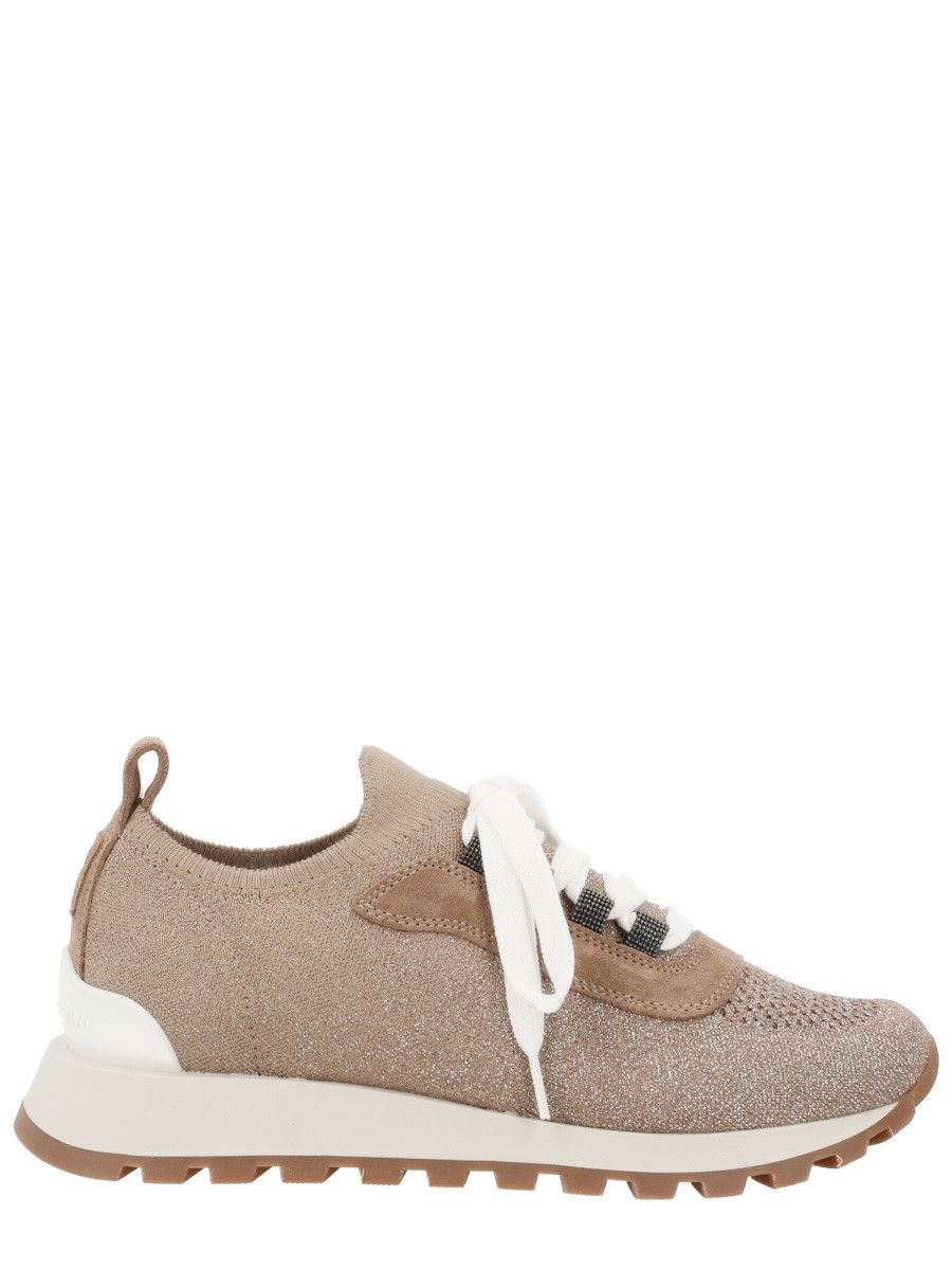 Brunello Cucinelli BRUNELLO CUCINELLI SNEAKER "RUNNER" - BEIGE (IT 41) Size US 11 / IT 41 - 1 Thumbnail