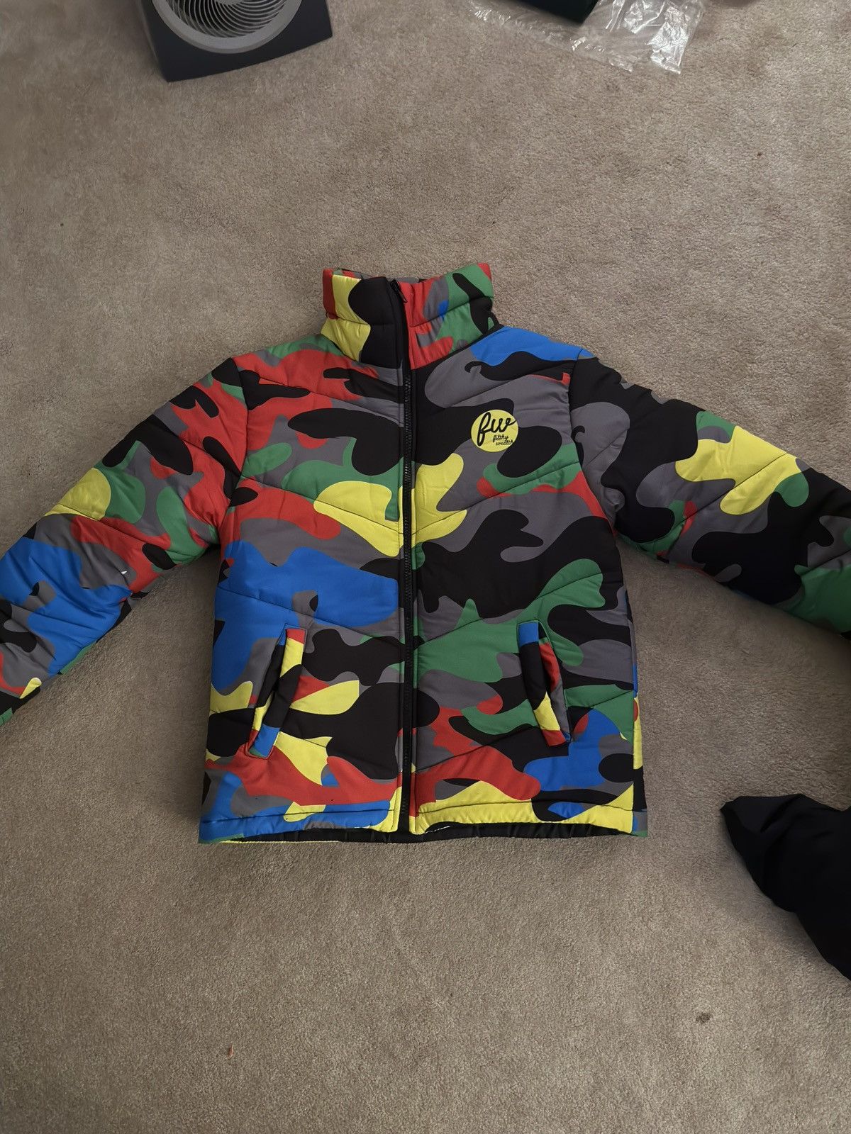 Other Filthy Wealth Brand Multi Camo Puff Jacket Size US L / EU 52-54 / 3 - 3 Thumbnail