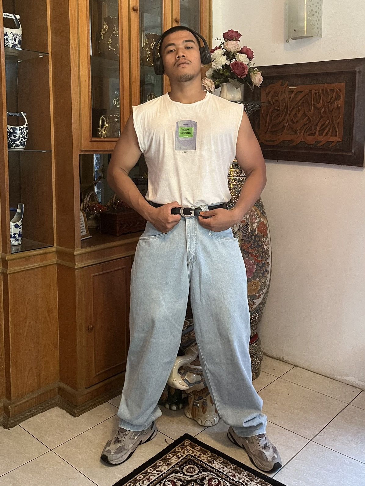Vintage 90’s Karl Kani Baggy Jeans Size US 32 / EU 48 - 2 Thumbnail