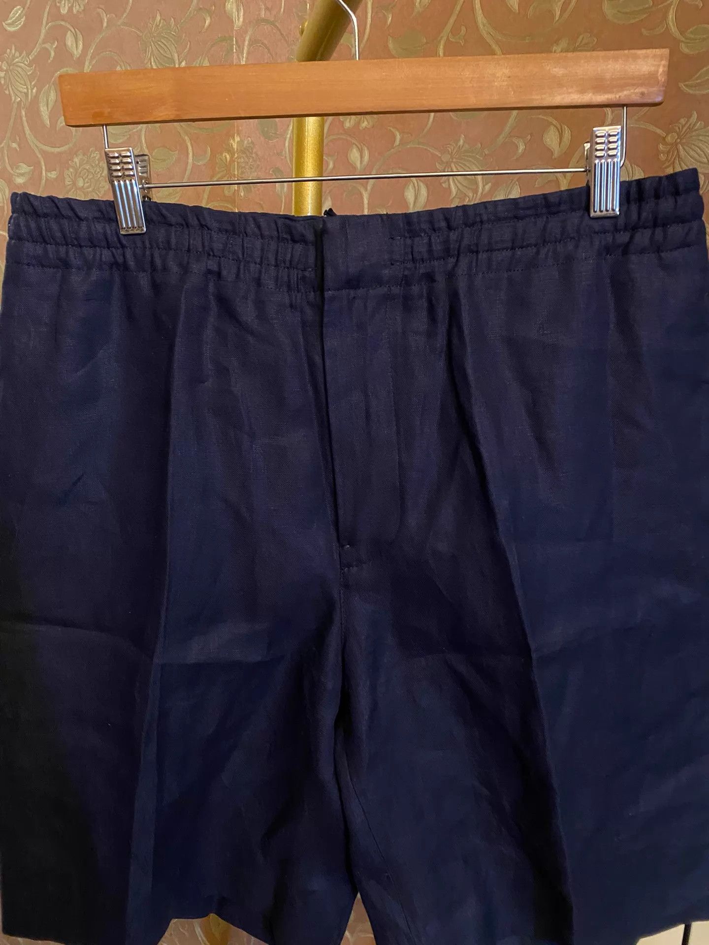 Ermenegildo Zegna Zegna OASI LINO Linen Elastic Waist Shorts Size 50 Size US 34 / EU 50 - 3 Thumbnail