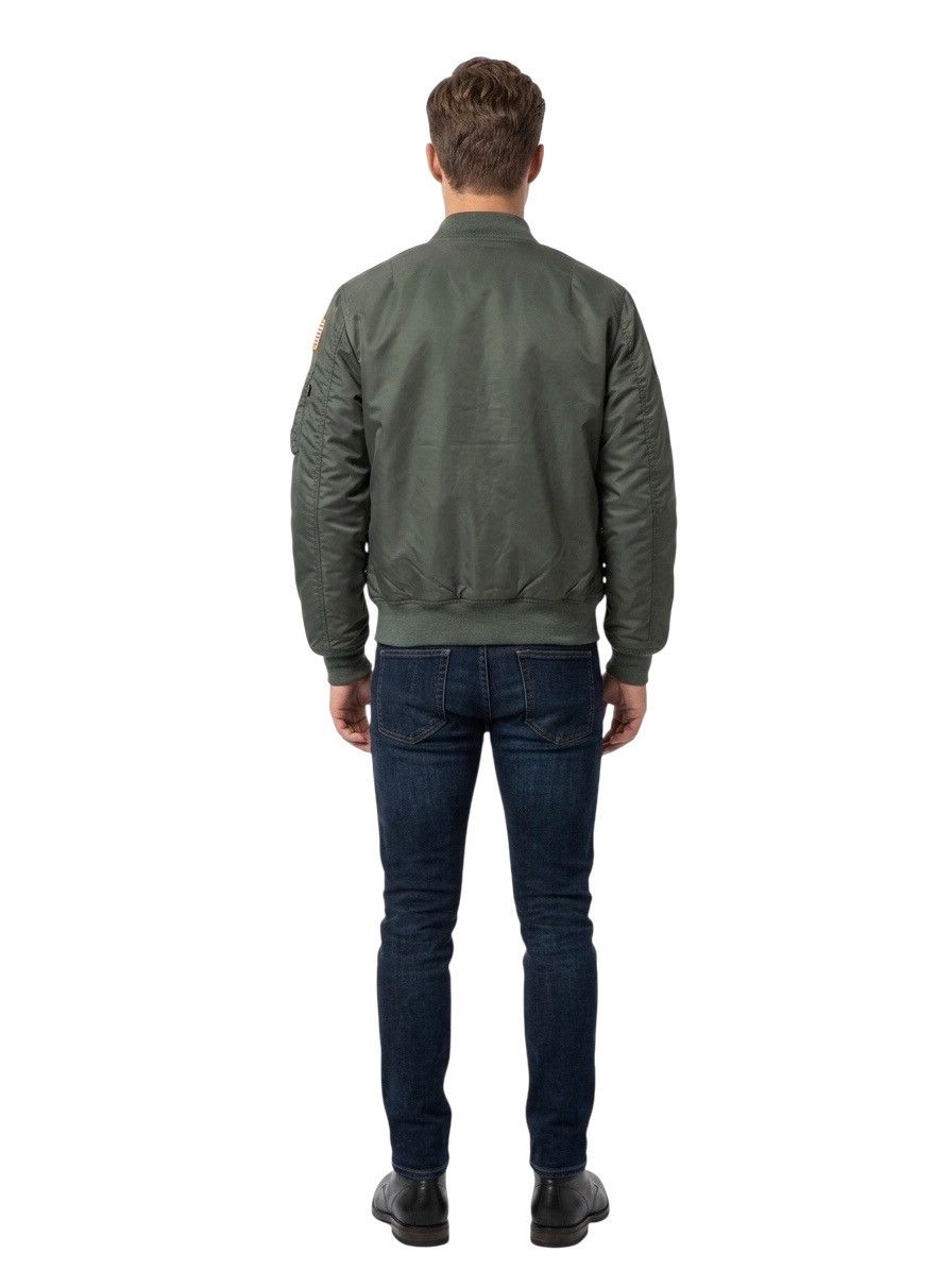 Vintage "Vintage US Military MA-1 Bomber Jacket Flight Nylon Green" Size US M / EU 48-50 / 2 - 16 Thumbnail