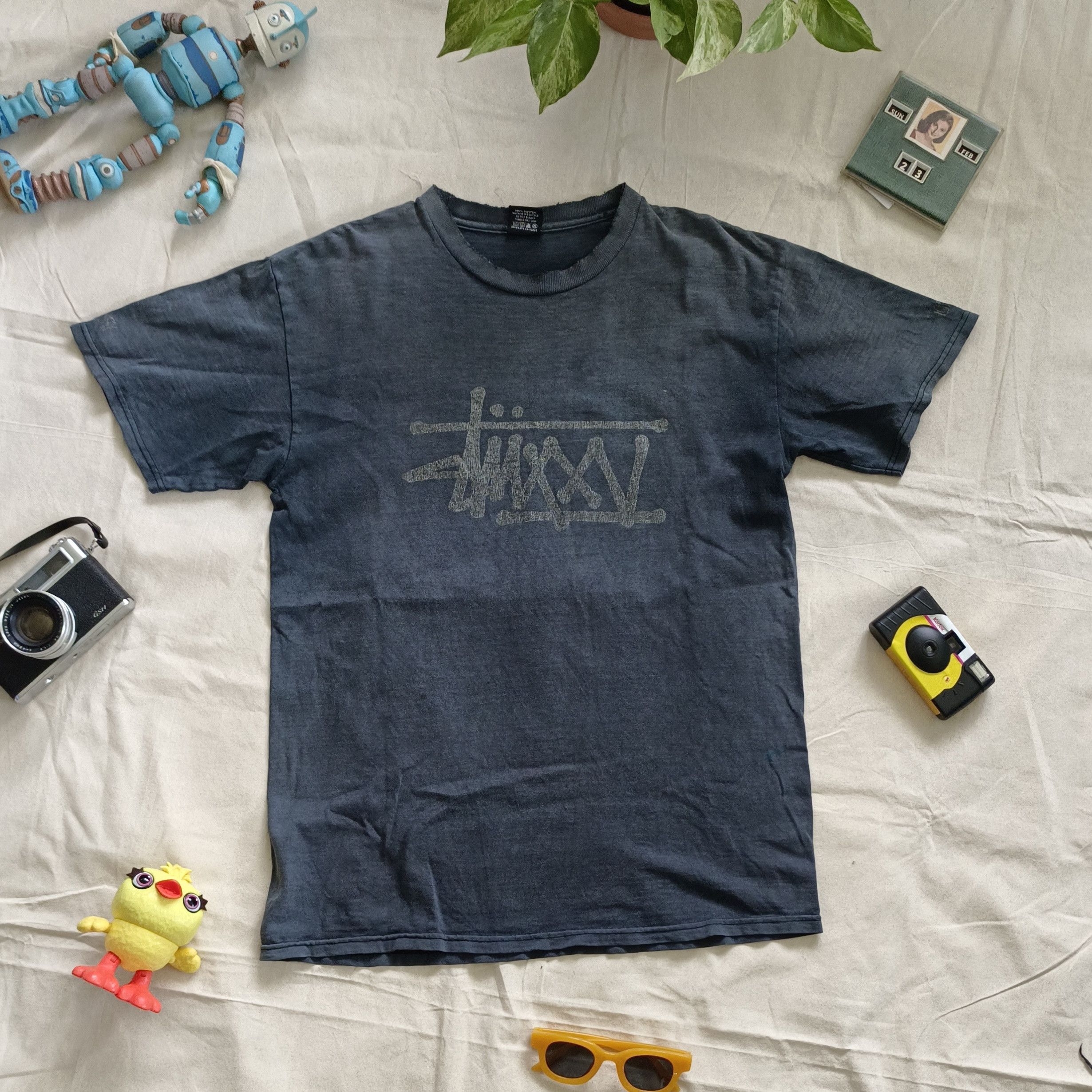 Stussy × Vintage Vintage Stussy "STUXXV Logo" 25th anniversary tshirt Size US M / EU 48-50 / 2 - 1 Thumbnail