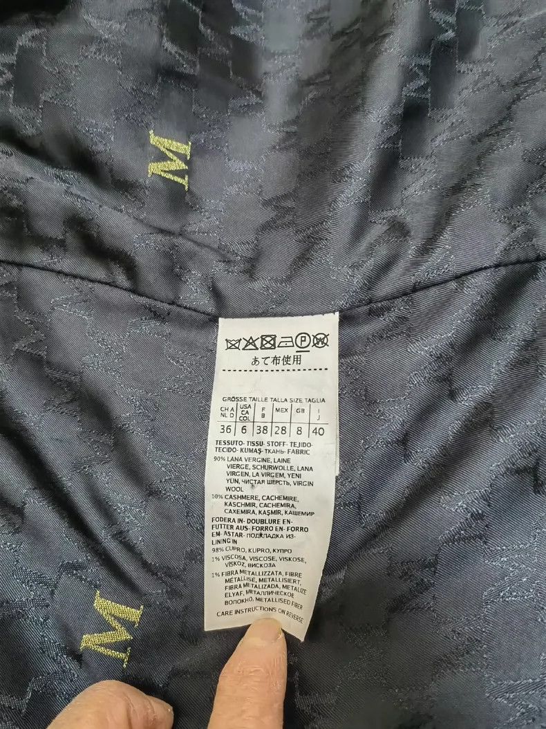 Max Mara Max Mara 101801 Black Coat Size XL / US 12-14 / IT 48-50 - 5 Thumbnail