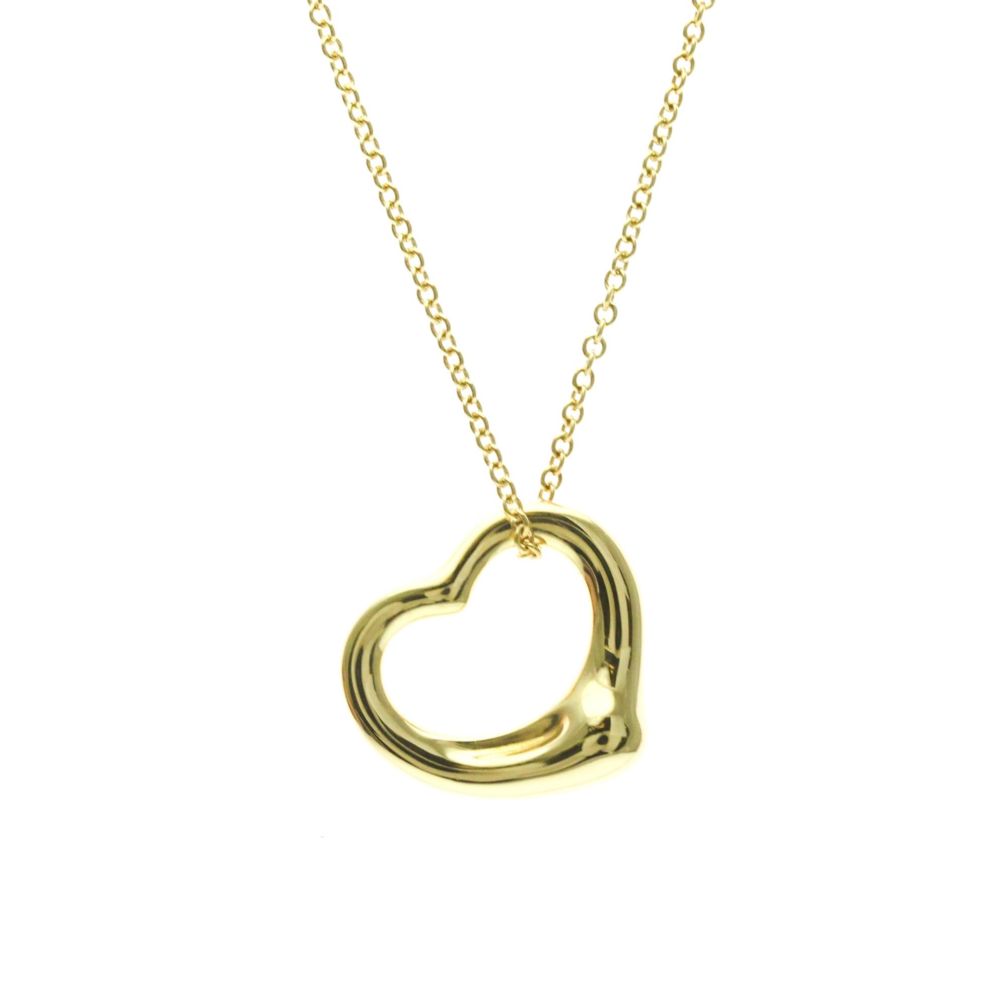Tiffany & Co. Tiffany Open Heart Yellow Gold (18K) No Stone Men,Women Fashion Pendant Necklace (Gold) Size ONE SIZE - 1 Thumbnail