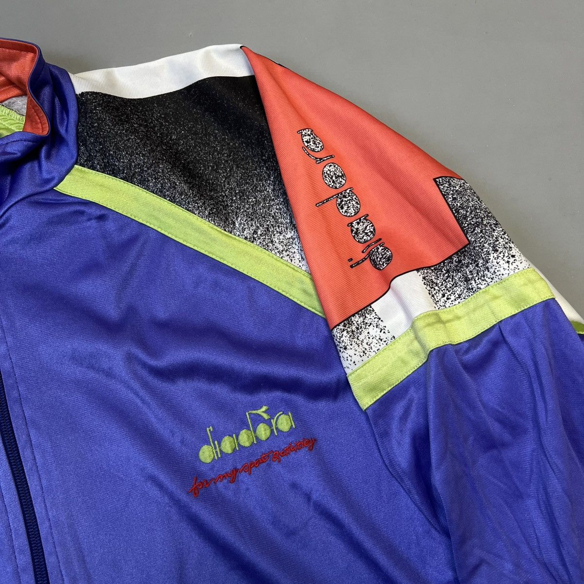 Diadora × Vintage Vintage 90s Diadora Track Jacket full zip men’s Size US L / EU 52-54 / 3 - 4 Thumbnail