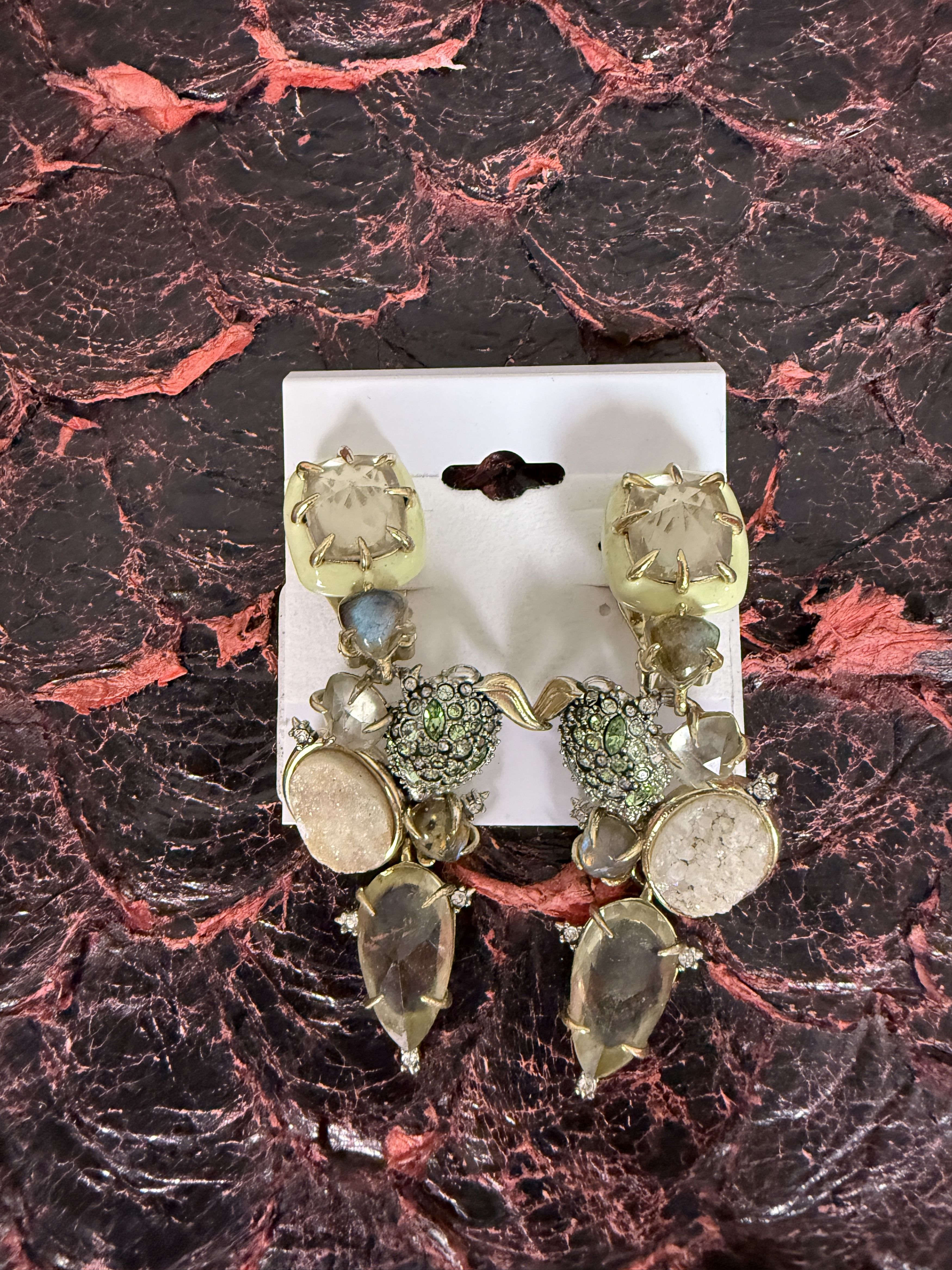 Alexis Bittar Alexis Bittar Lime Stone Earrings Size ONE SIZE - 1 Thumbnail