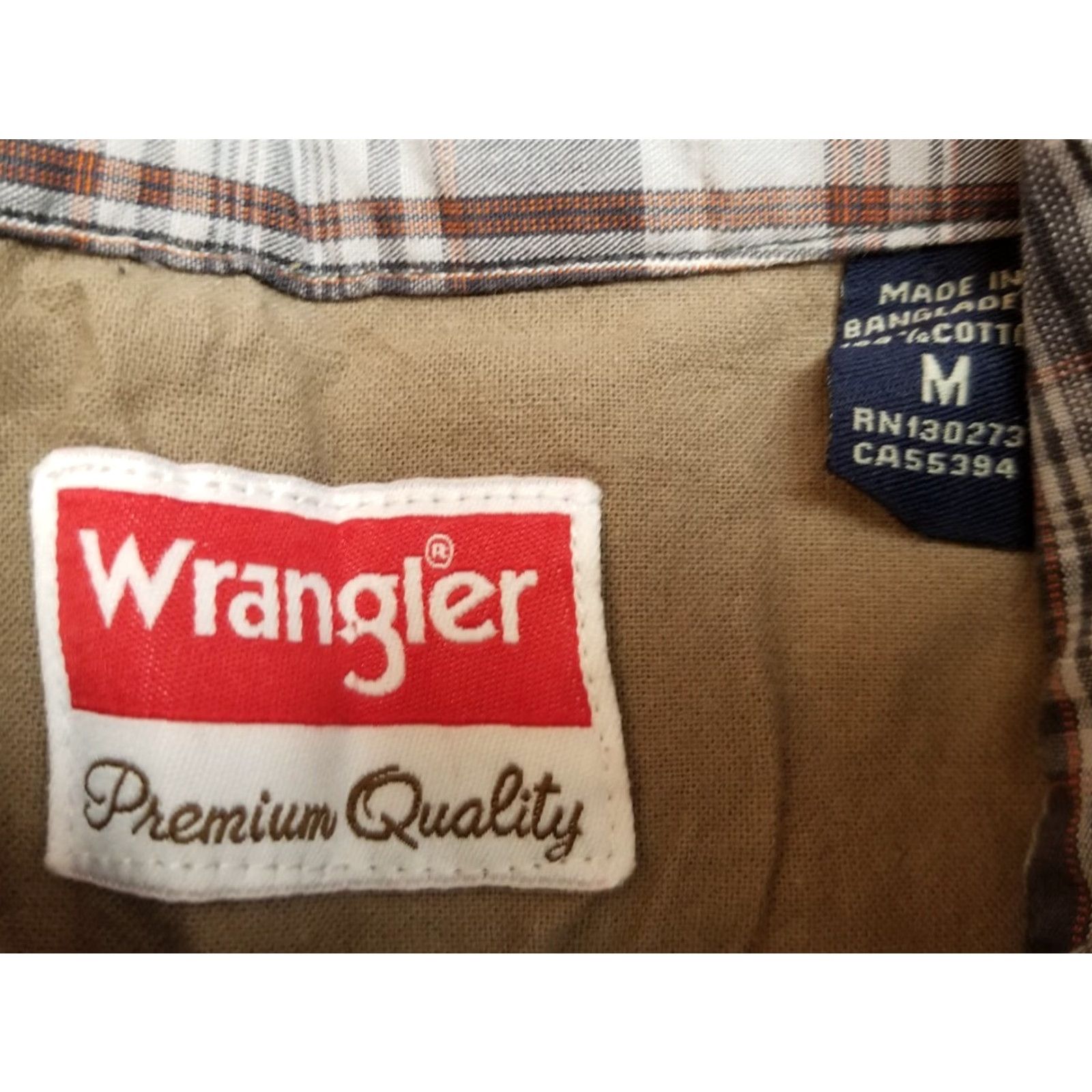 Wrangler Wrangler Shirt Mens M Purple Plaid Long Sleeve Button-Down Utility Casual Size US M / EU 48-50 / 2 - 5 Thumbnail