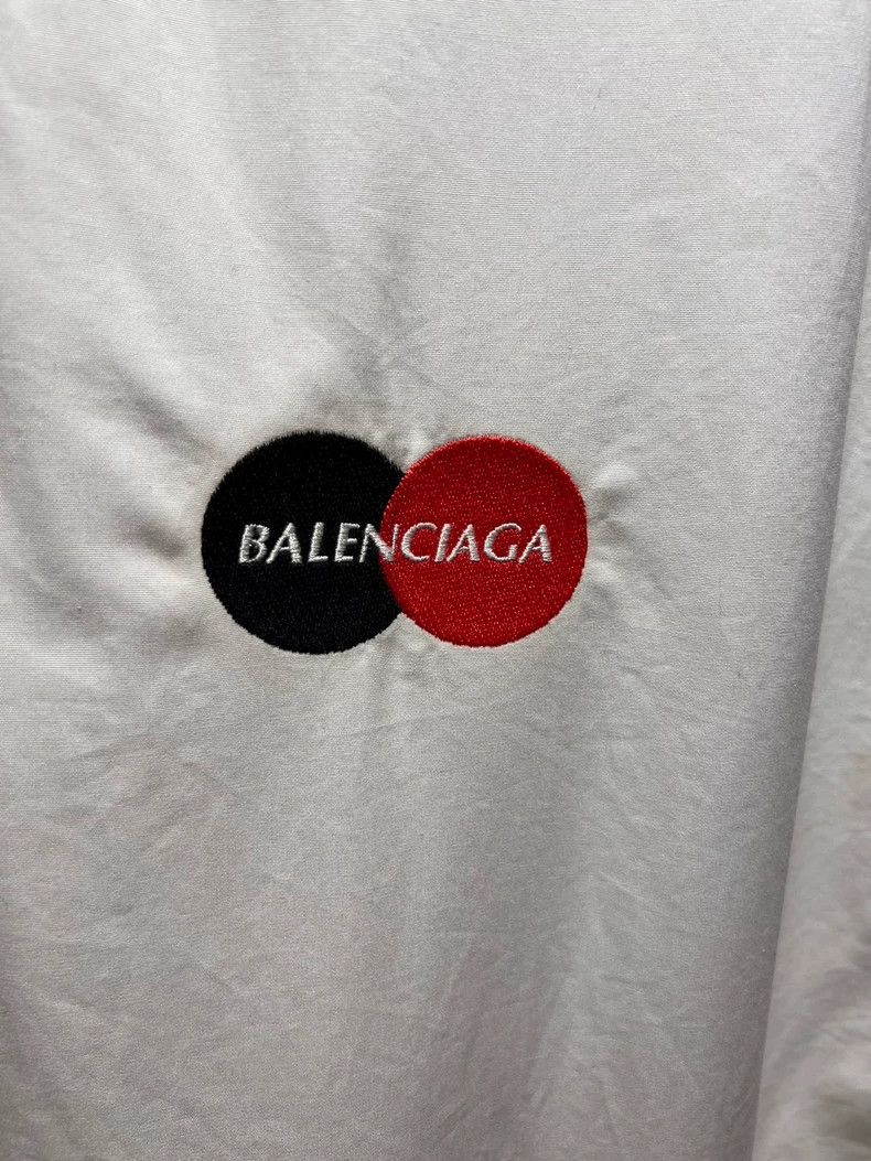Balenciaga Balenciaga White Embroidered Logo Windbreaker Size 44 In S Size US S / EU 44-46 / 1 - 2 Thumbnail