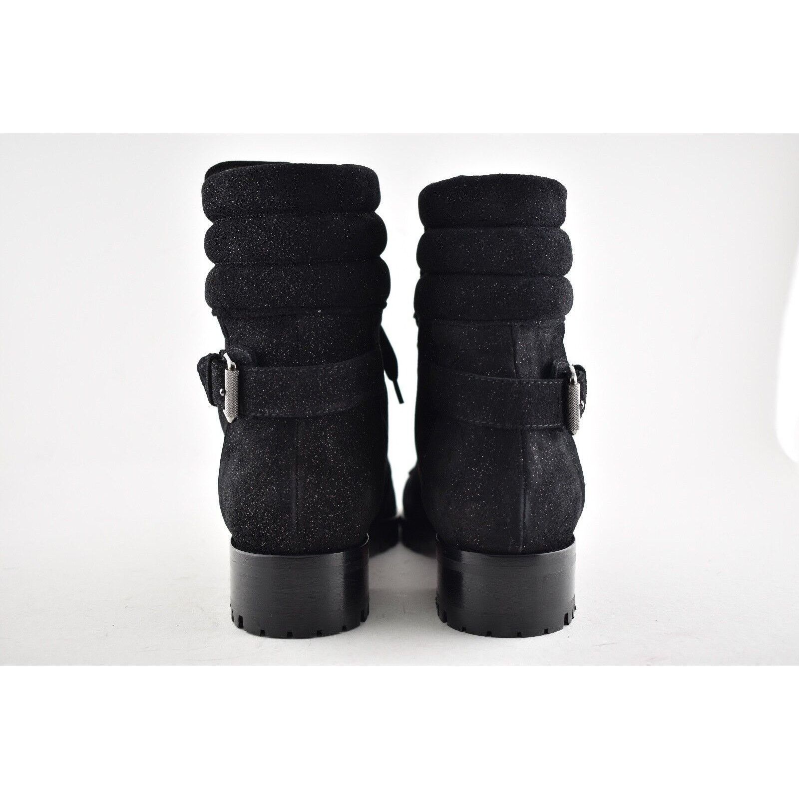 Christian Louboutin Christian Louboutin Who Runs Flat Crosta Star Black Combat Size US 6 / IT 36 - 10 Thumbnail